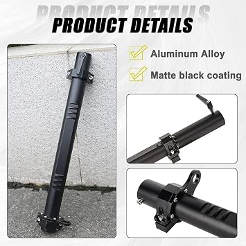 SKTYANTS Antenna Flag Pole Mount & Tailgate Hinge Mount Single Holder Multi-Function Base Aluminum Alloy Flag Pole Mounted Bracket Compatible with Ford Bronco 2021-2025