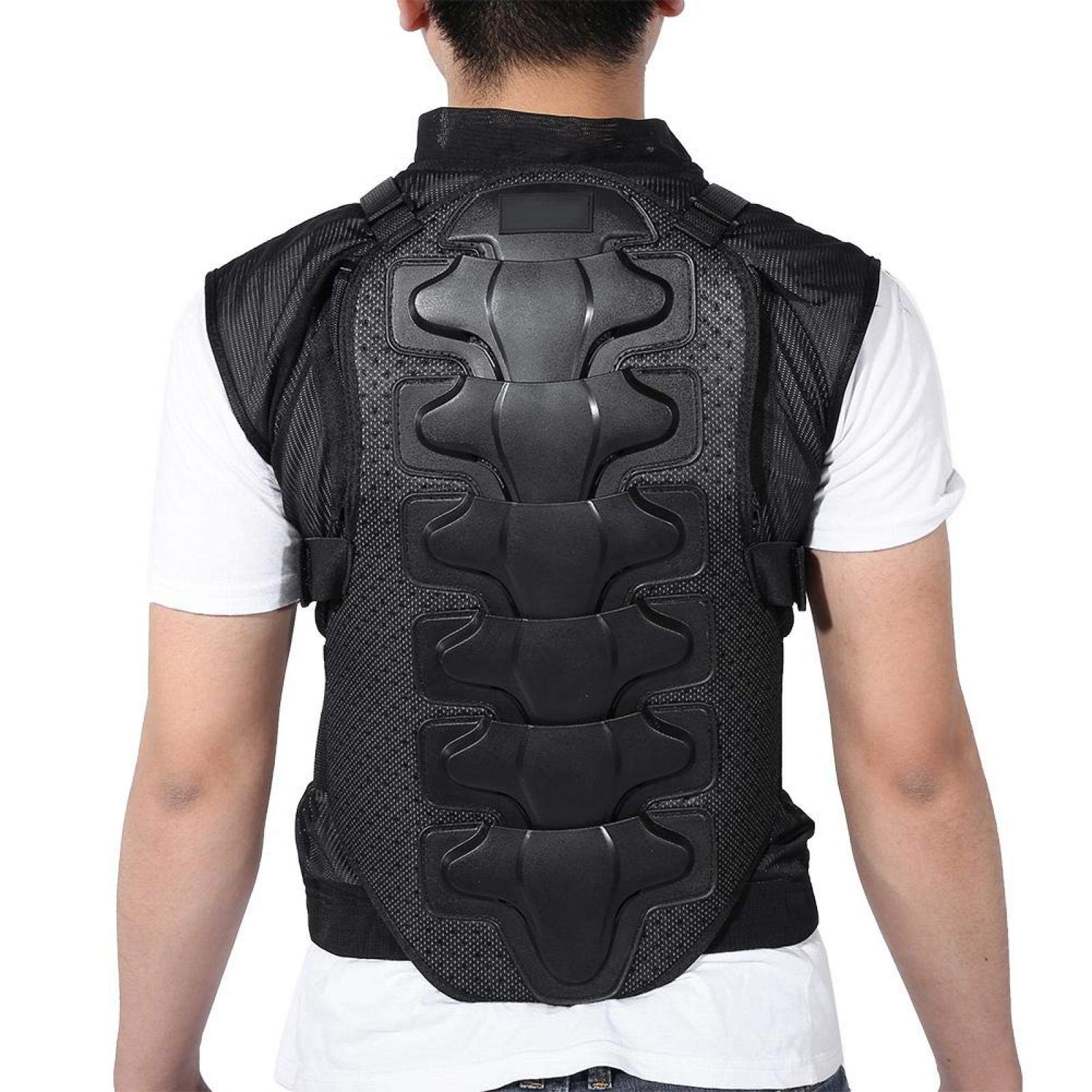 Dioche motorradweste,Bikerweste Herren Protektoren Ärmellose Motorradjack Safety Cruise Jacket, Schutzkleidung für Motorradwestenschutz Riding Skating (M)