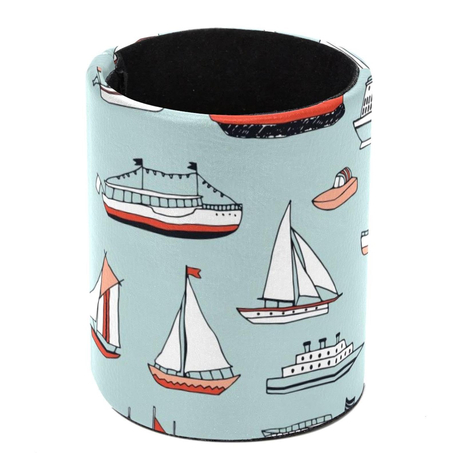 Eslifey Pot à Crayons Rond Pour Bureau, Motif Ancre De Volant