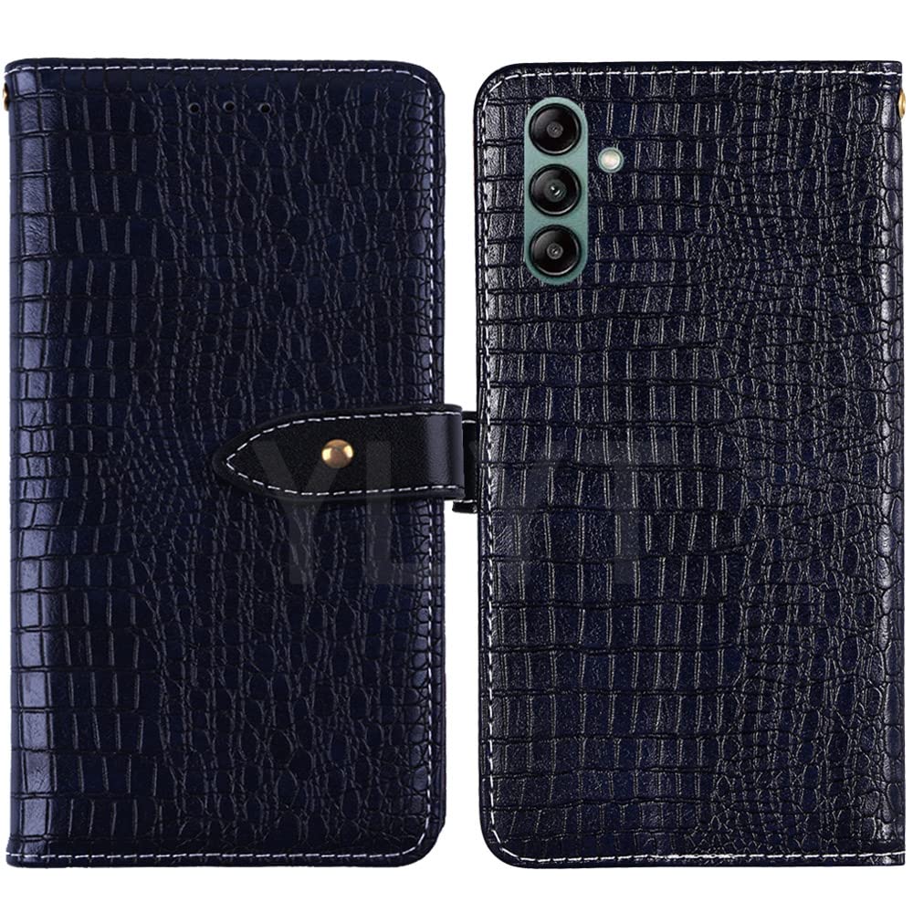 NESLIN Shockproof - Blue Flip Leather Luxury Cover With Stand Wallet Case For Xgody V50 6.5 inch Pouch With Card Slots Skin