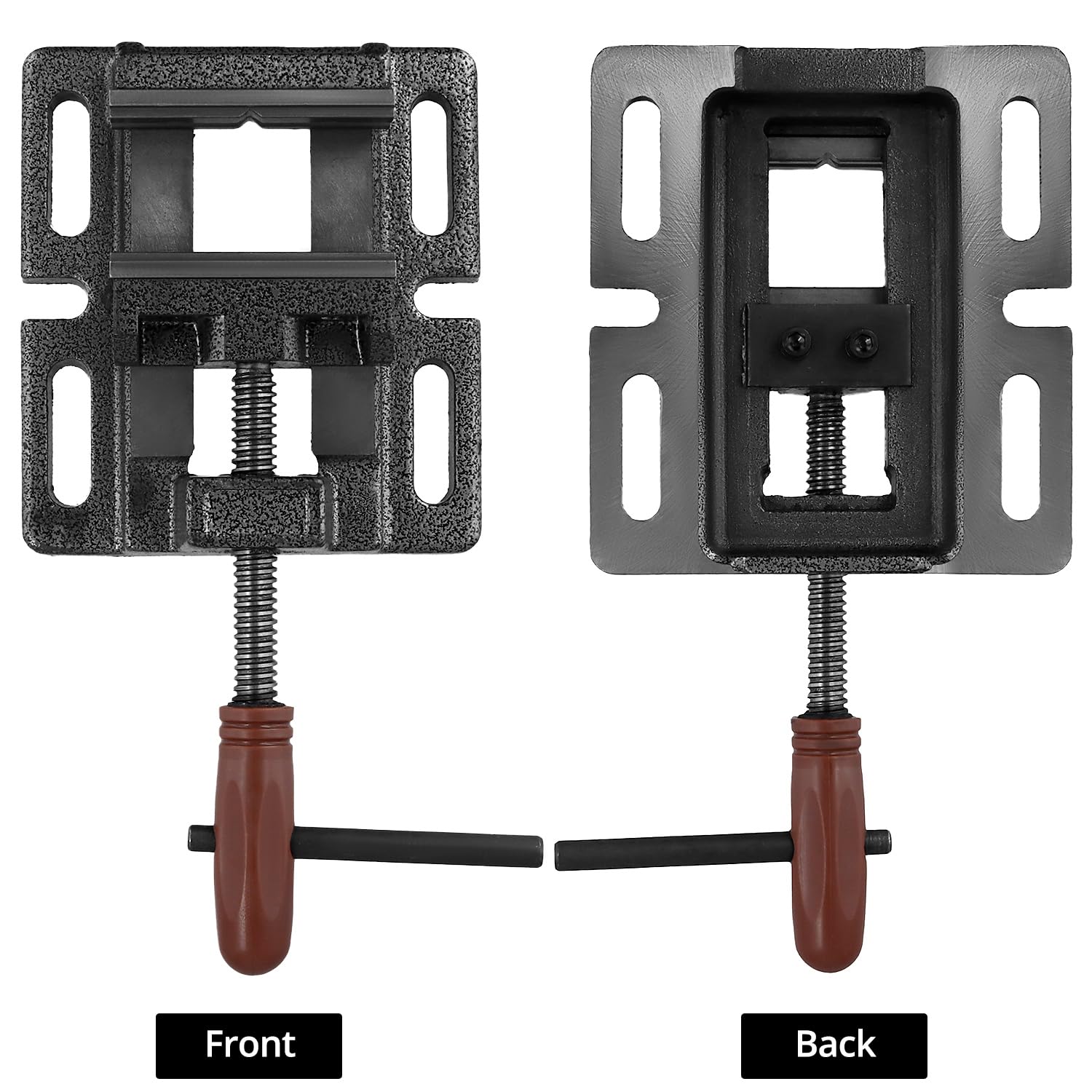 QWORK® Étau Perceuse Colonne, Étau Largeur de Mâchoire 80 mm, Machine