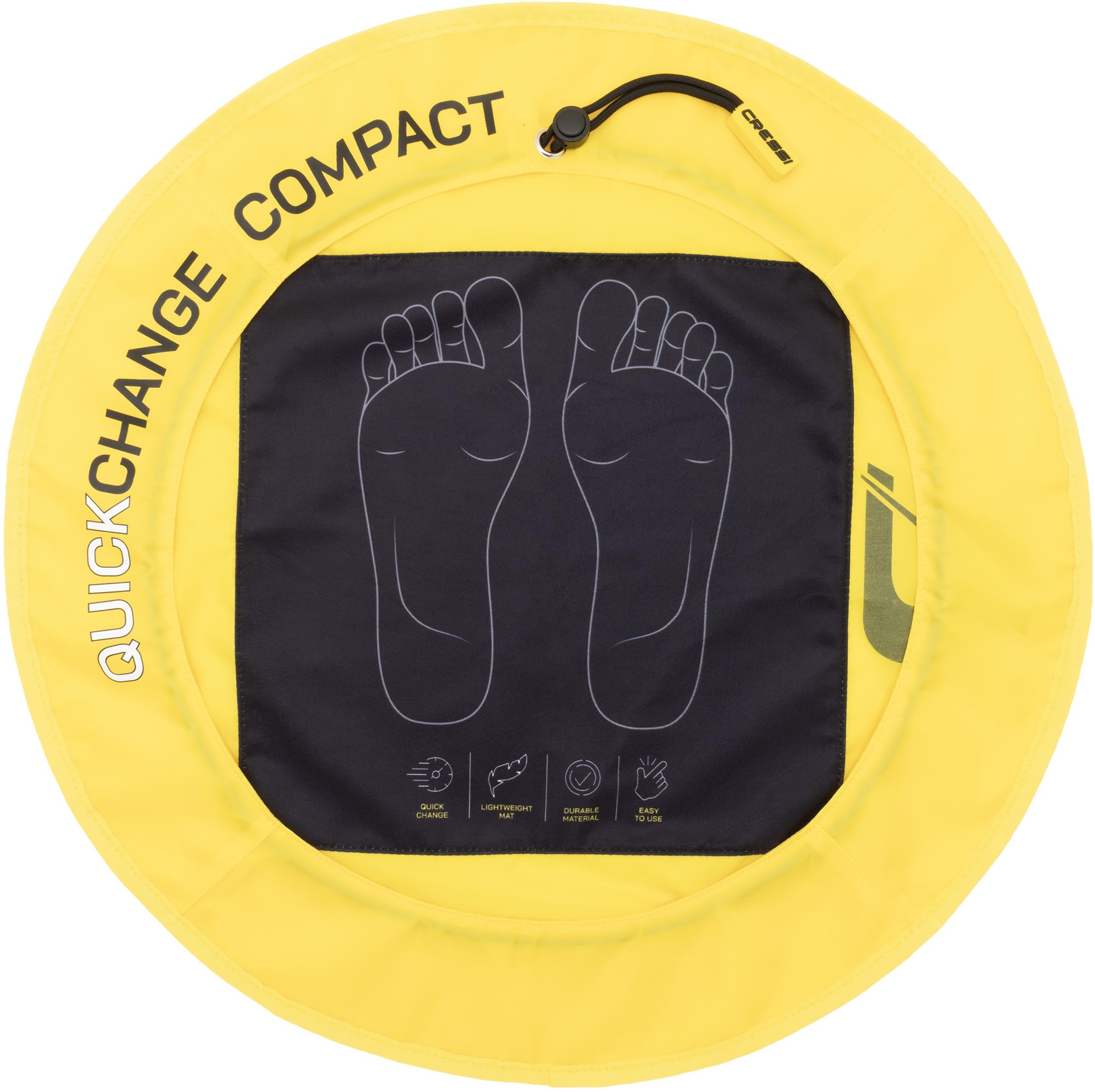 CRESSI Quickchanging Mat - Cómoda Alfombrilla Higiénica con Goma Antideslizante, para Cambiarse de Ropa, Actividades Acuáticas, Piscina, Gimnasio y Playa