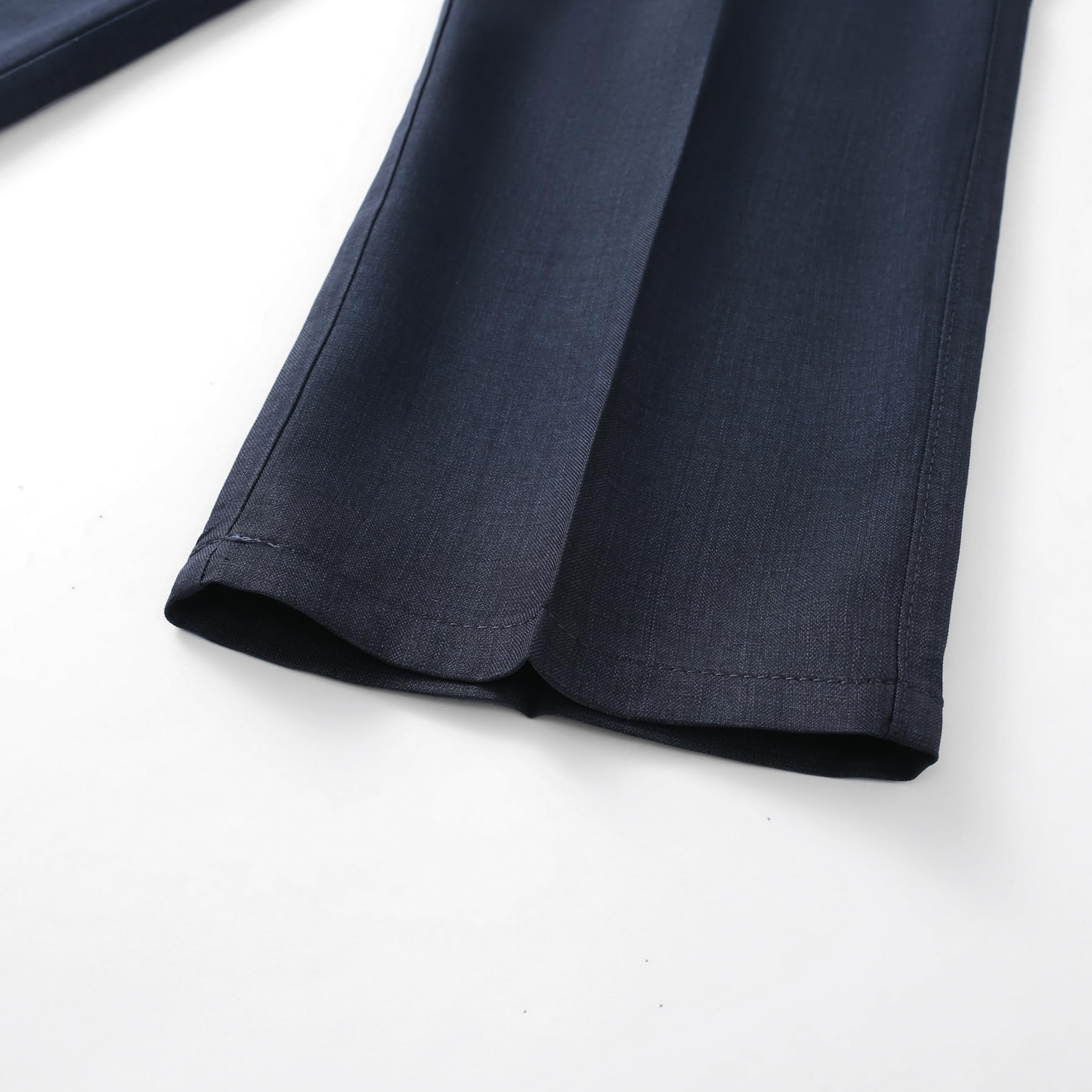 Allthemen Homme Pantalon de Costume Taille Haute Couleur Uni Pants Droit Formal Coupe Ajustée avec Poches