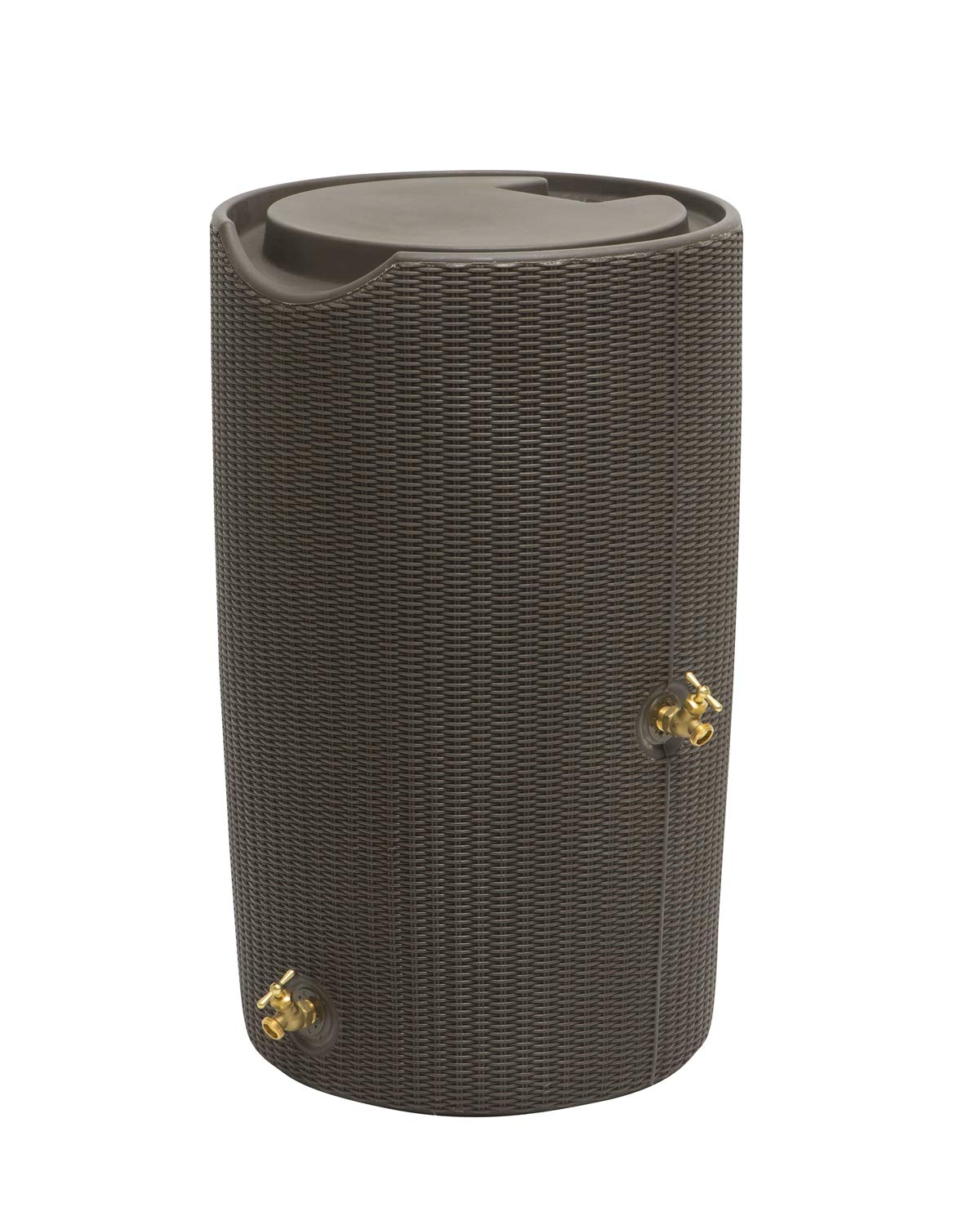 Impressions Bali 50 Gallon Flat Top Rain Saver - Dark Brown