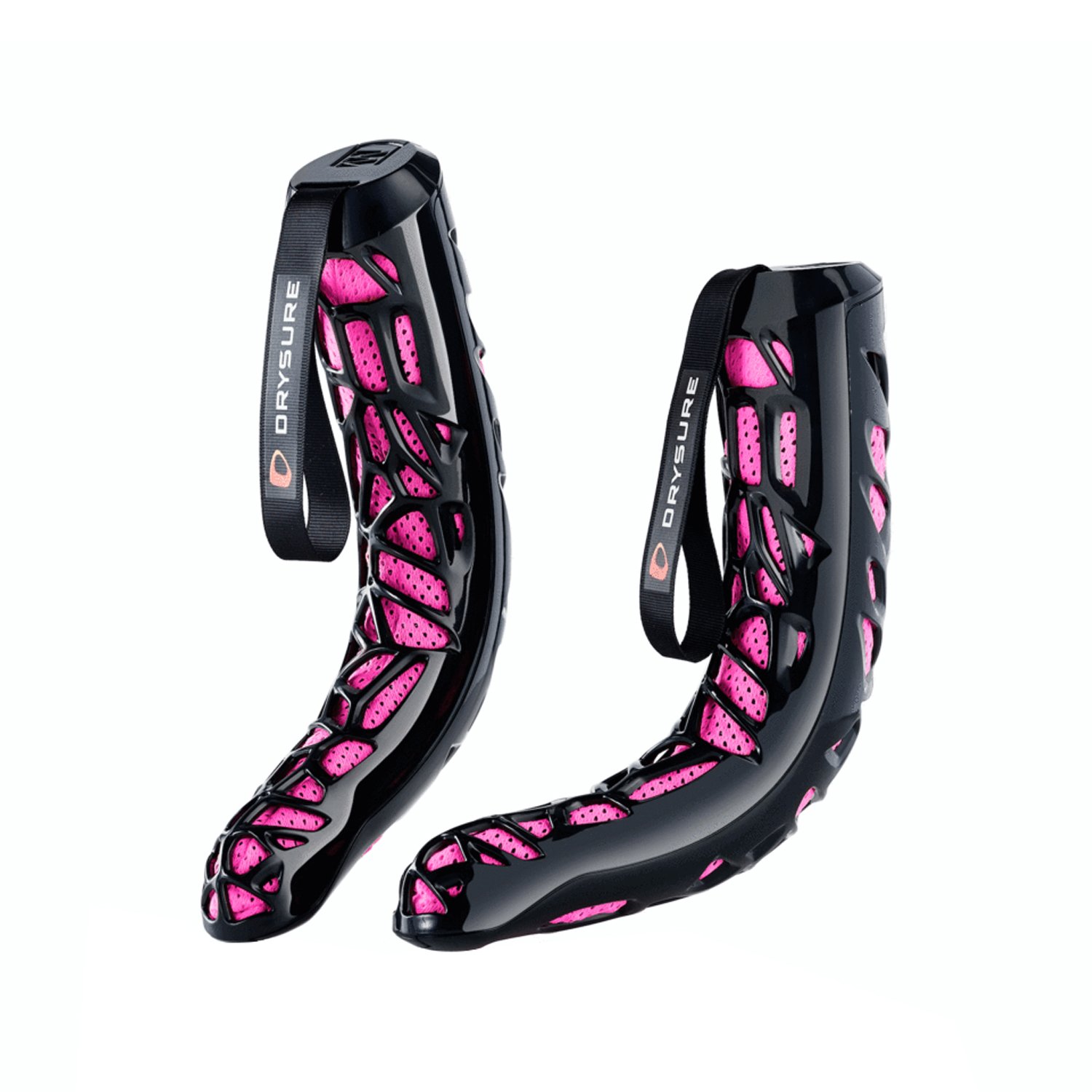 DRYSURE Extreme Boot Dryers - No Electricity or Heat Required - Great for All Boots Including, Equestrian, Motorbike, Ski, Snowboard, Walking/Hiking and Work Boots. (Black & Pink)