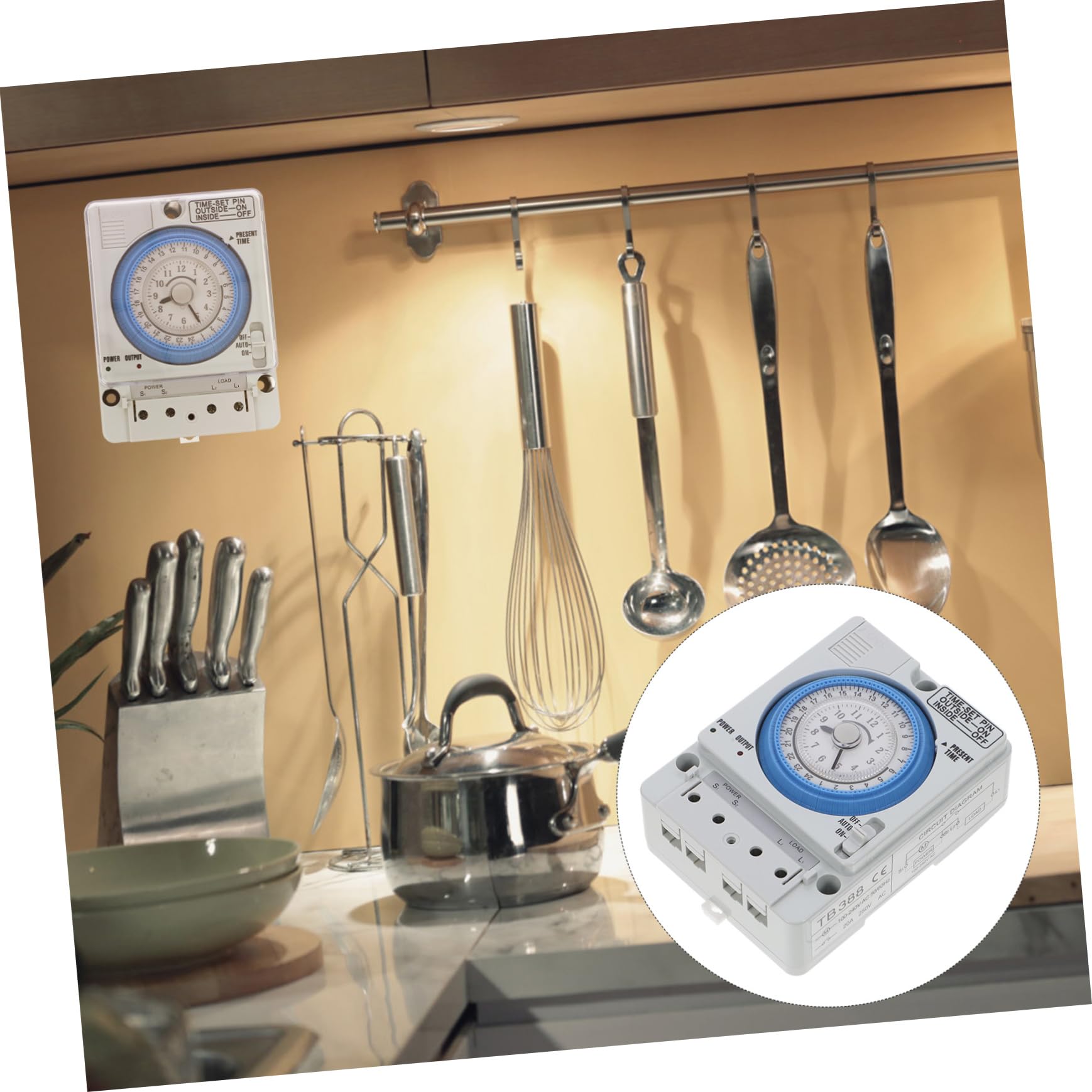 Alipis 5st Mechanische Zeitschaltuhr Außensteckdose Schließen Timer Zum Kochen Federaufzug Auslauf Elektrische Zeitschaltuhr Für Den Außenbereich In Küchentimer Laut Stunden Weiß Groß