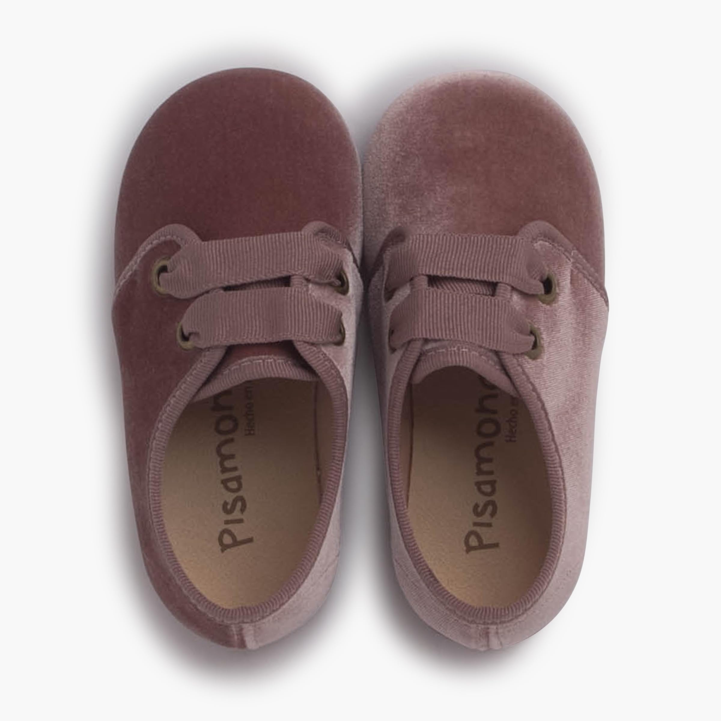 Pisamonas Zapato Terciopelo Cordón Faya