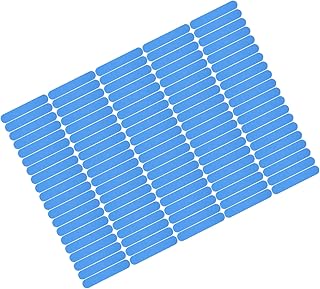 100 peças de lixa de unha descartável, lixa de unha de gel, placas de esmeril dupla face, ferramentas de manicure, polidor de unhas a granel para uso em salão doméstico (azul)