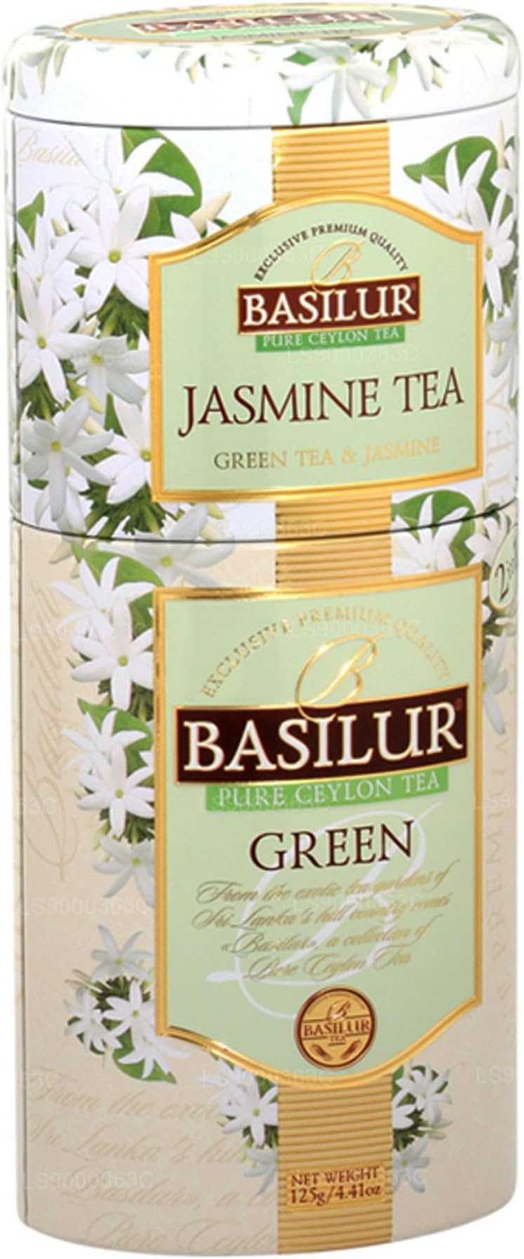 Basilur, Fruit Flowers Collection, 100% Pure Ceylon, 2 Layered Metal Caddy (PACK of 2)