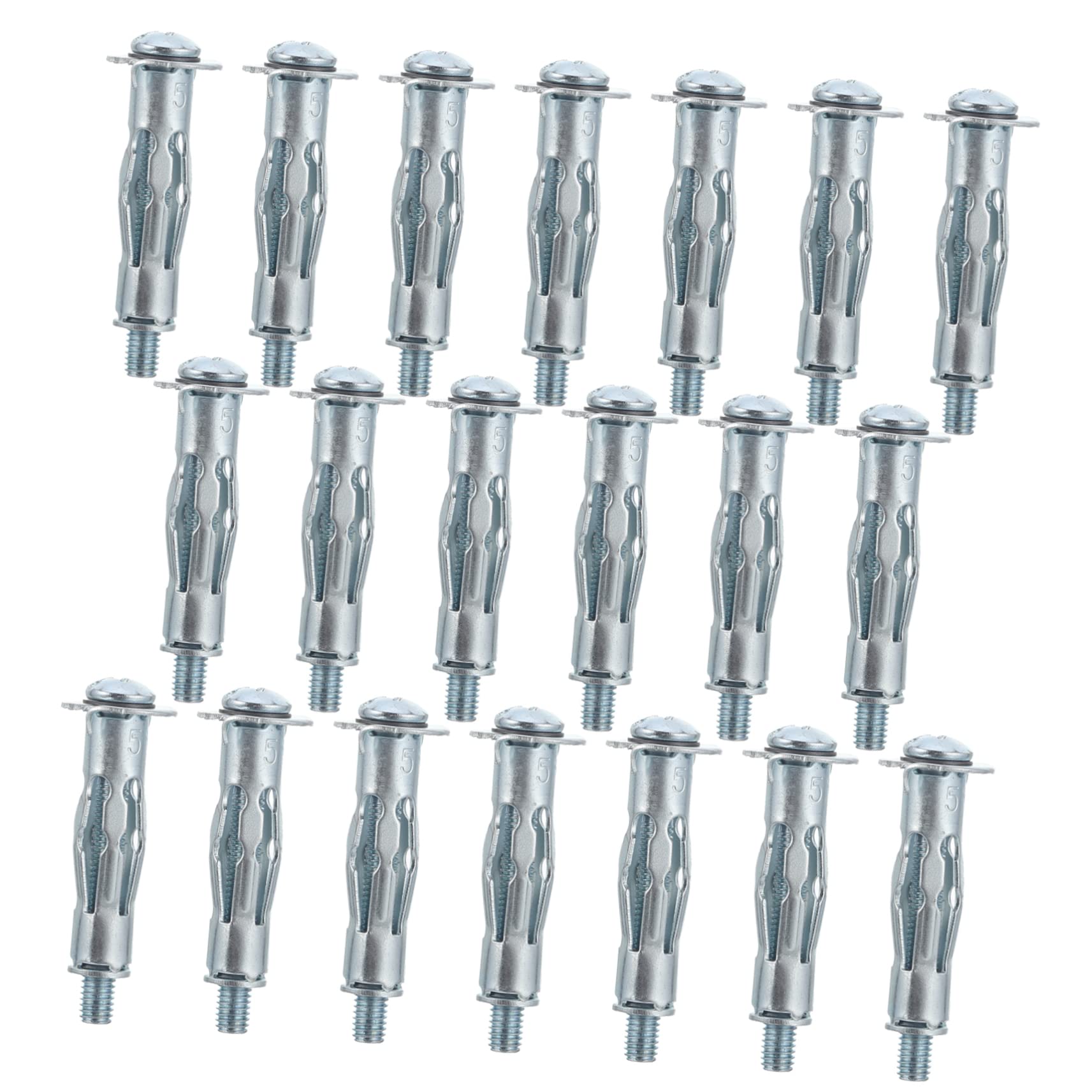 CIYODO 20 Pcs Heavy Duty Hollow Wall Anchors for Drywall Tools Cavity Wall Fixer Plasterboard Fixing Screws