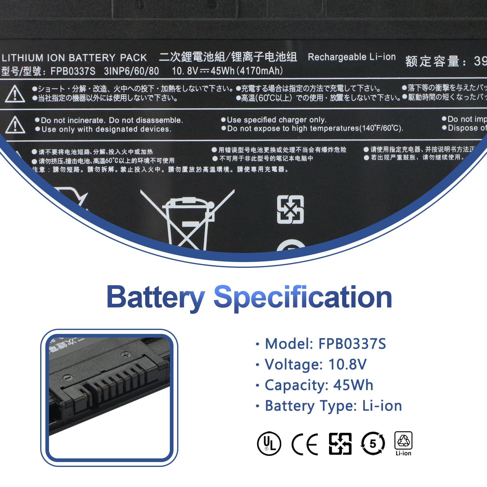 Amazon.com: ANTIEE FPB0337S FPCBP530 Laptop Battery for Fujitsu