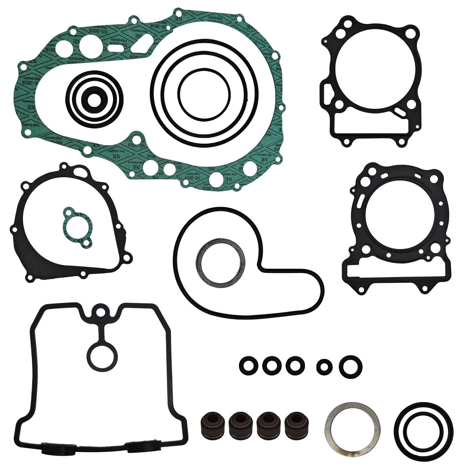 Kit completo di guarnizioni per testata e base cilindro accessori moto per Kawasaki KFX400 03-06 GUARNIZIONE CAMBIO