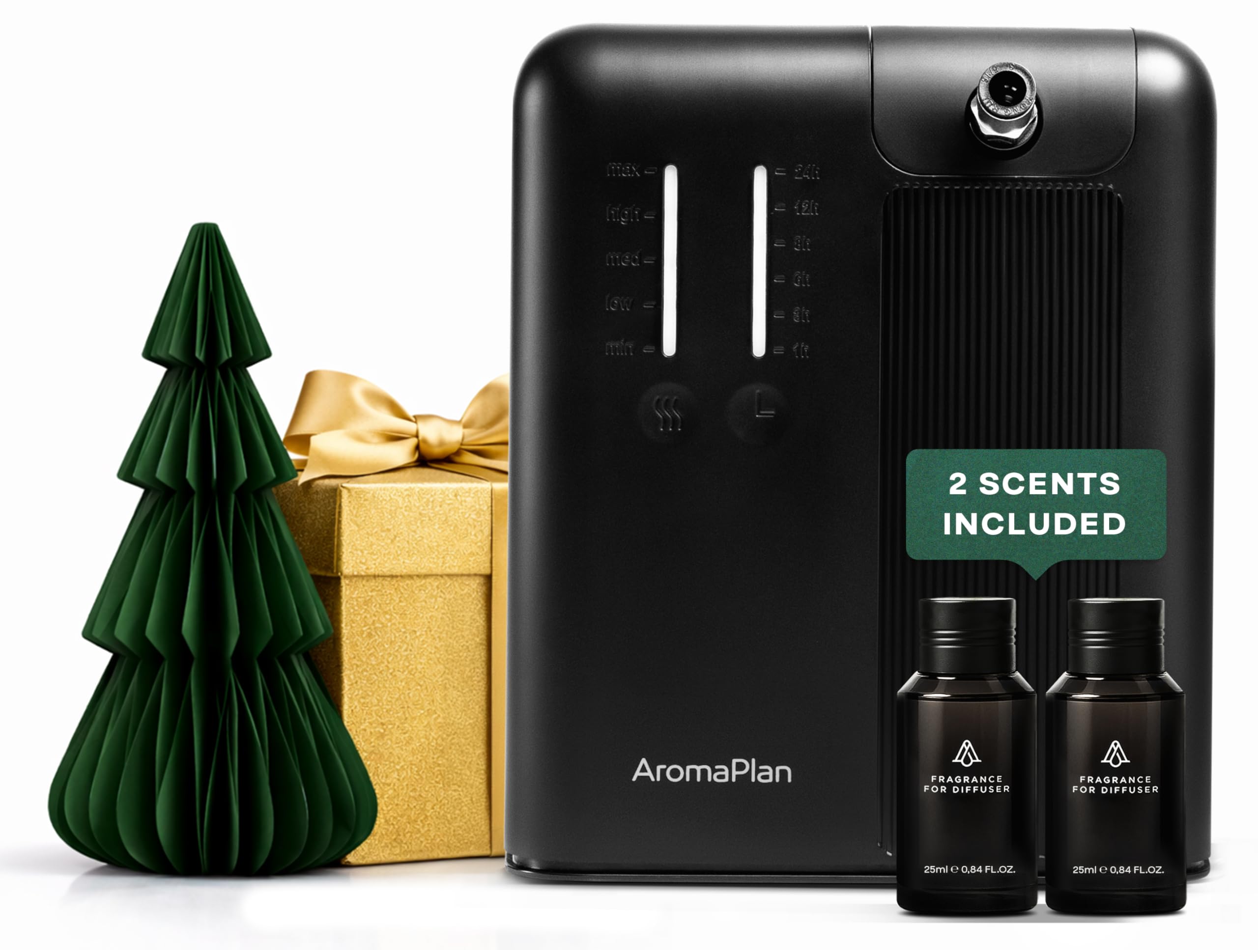 AromaPlan 5 Star Collection Cold Air Scent Diffuser, Whole House (2 Scents Included)- Waterless Smart Aroma, Scent &Time Adjust., App Control, HVAC | Home, Commercial, Hotel | Large Room, 2,000 sq.ft