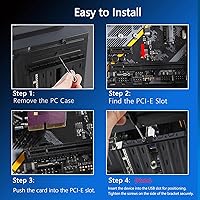 Vista 6 de Tarjeta de expansión PCIe a USB 3.0 de 7 puertos (2 puertos USB tipo C y 5 puertos USB tipo A), convertidor interno Tarjeta de expansión PCI Express