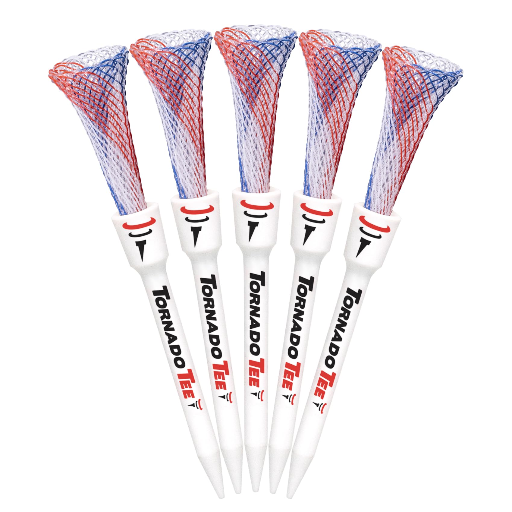 Tornado Tee Red White & Blue High Performance Golf Tee