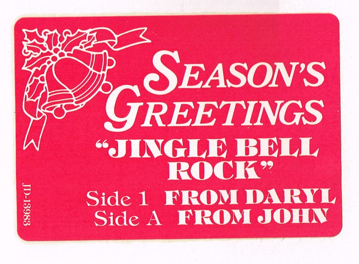 Seasons Greetings Daryl Hall John Oates "Jingle Bell Rock