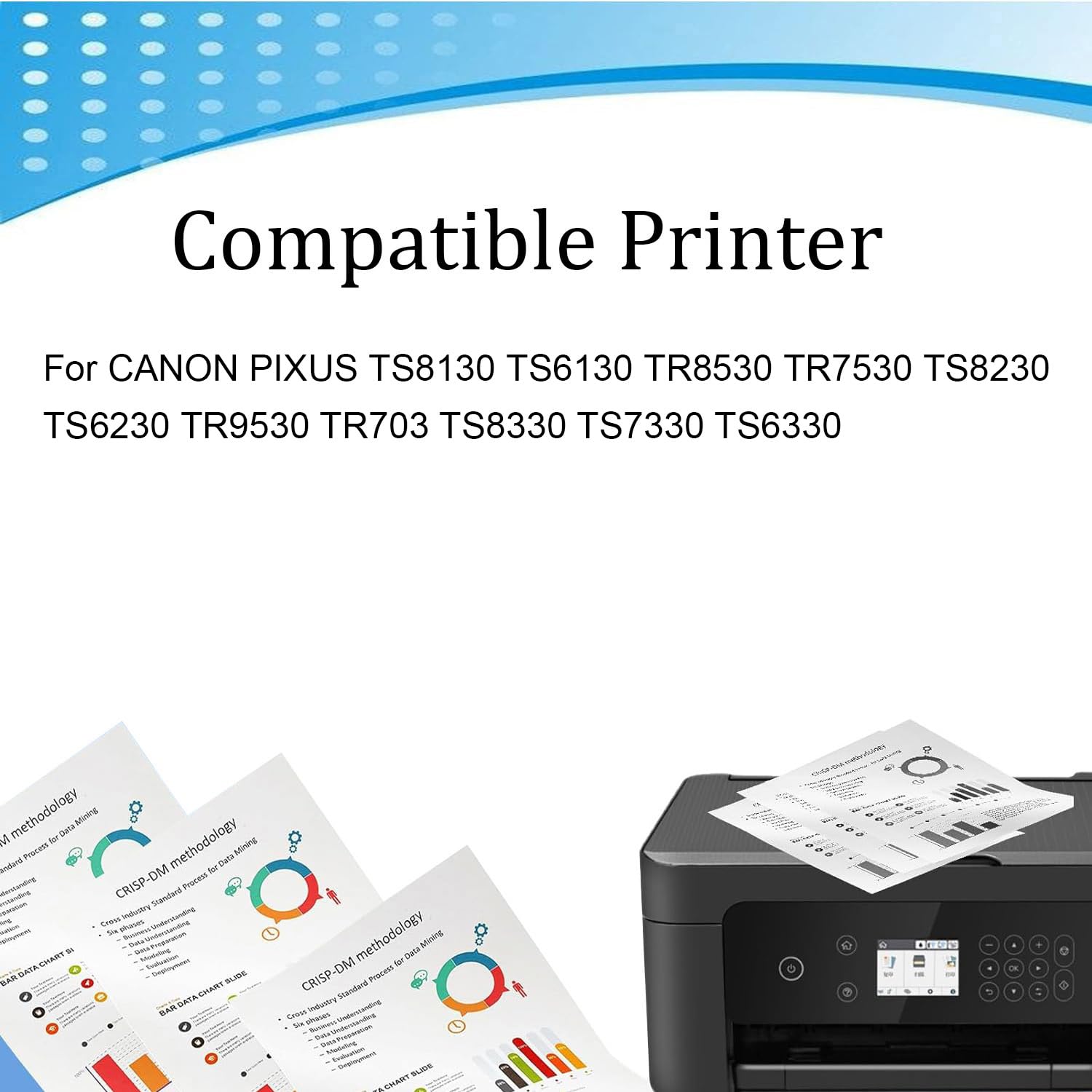 Cartuccia d'inchiostro ad Alta resa Compatibile BCI-380 BCI-381 per Canon BCI380 BCI381 Funziona per Stampante PIXUS TS8130 TS6130 TR8530 TR7530 TS8230 TS6230,BCI380-2 Set