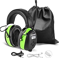 Vista 11 de PROHEAR 033 - Auriculares con radio AM/FM Bluetooth 5.4 - Batería recargable USB C de 2000mAh - Auriculares con radio para protección auditiva