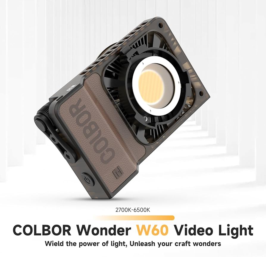 Amazon | 撮影用ライト COLBOR W60 COB超軽量ビデオライト 2700-6500K