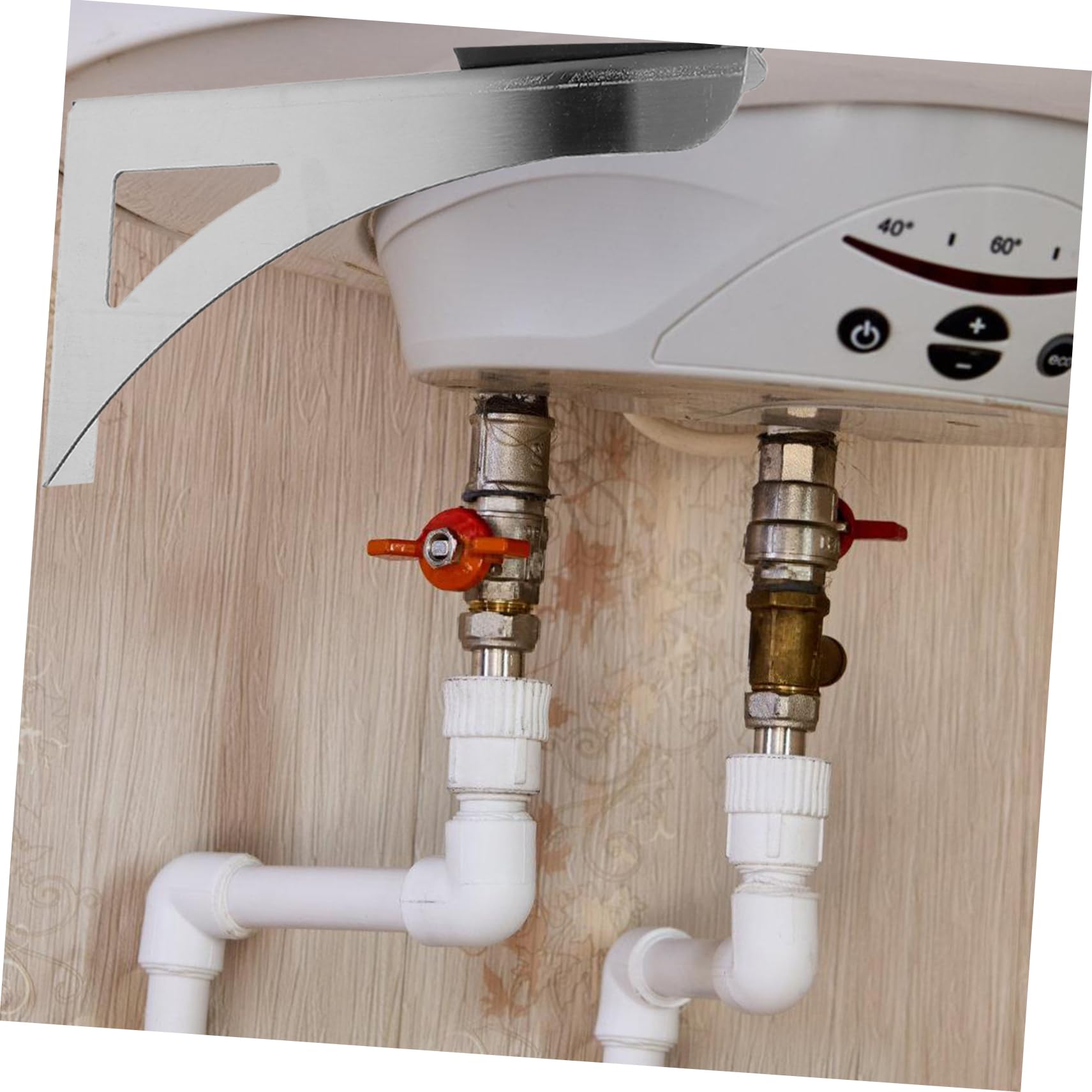 jojofuny Calentador Fácil para Agua Soporte Acero Eléctrico de Inoxidable Diseño Compacto Instalación y Adecuado para Baños Pequeños y Espacios Reducidos