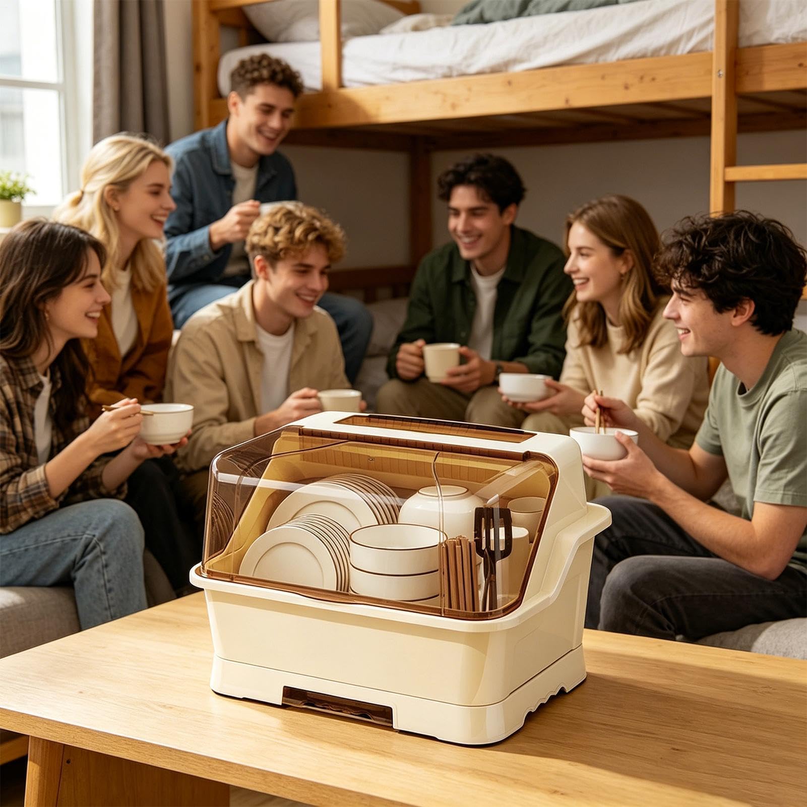 -Organizer für die Spüle Besteck Abtropfkasten Aufbewahrungsbox | Aufbewahrungsgestell für Küchenutensilien für Küche, Esszimmer, Bad, Theke, Wohnung, WG-Zimmer