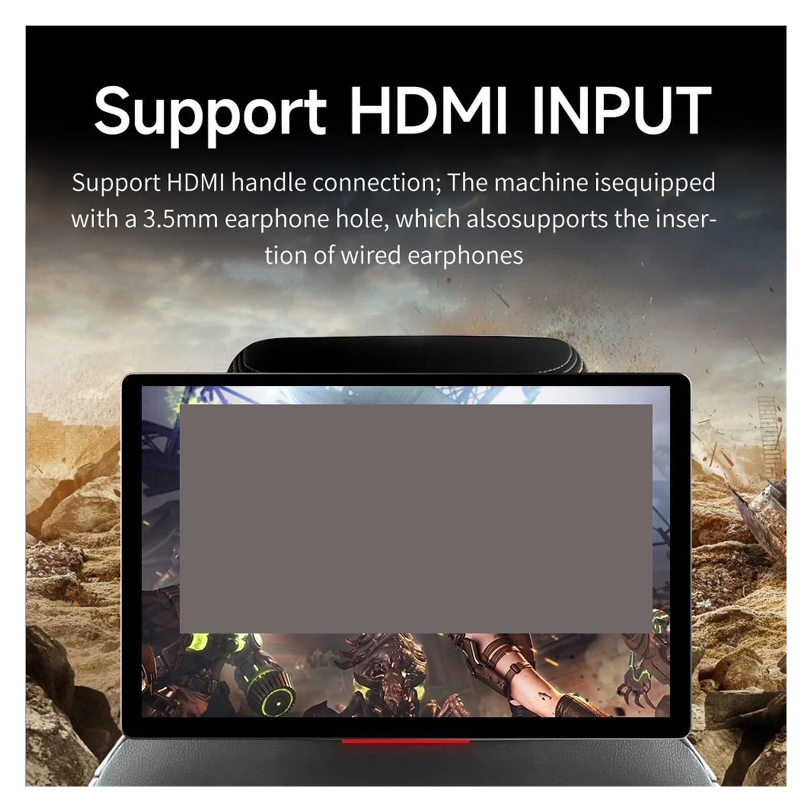Monitor De Reposacabezas IPS 11,5/13'' con Pantalla Táctil For El Asiento Trasero del Automóvil, Reproductor Video Y Espejo Imágenes FáCil Instalación para Viajes(13.3 Inch 4G-64G-2P)