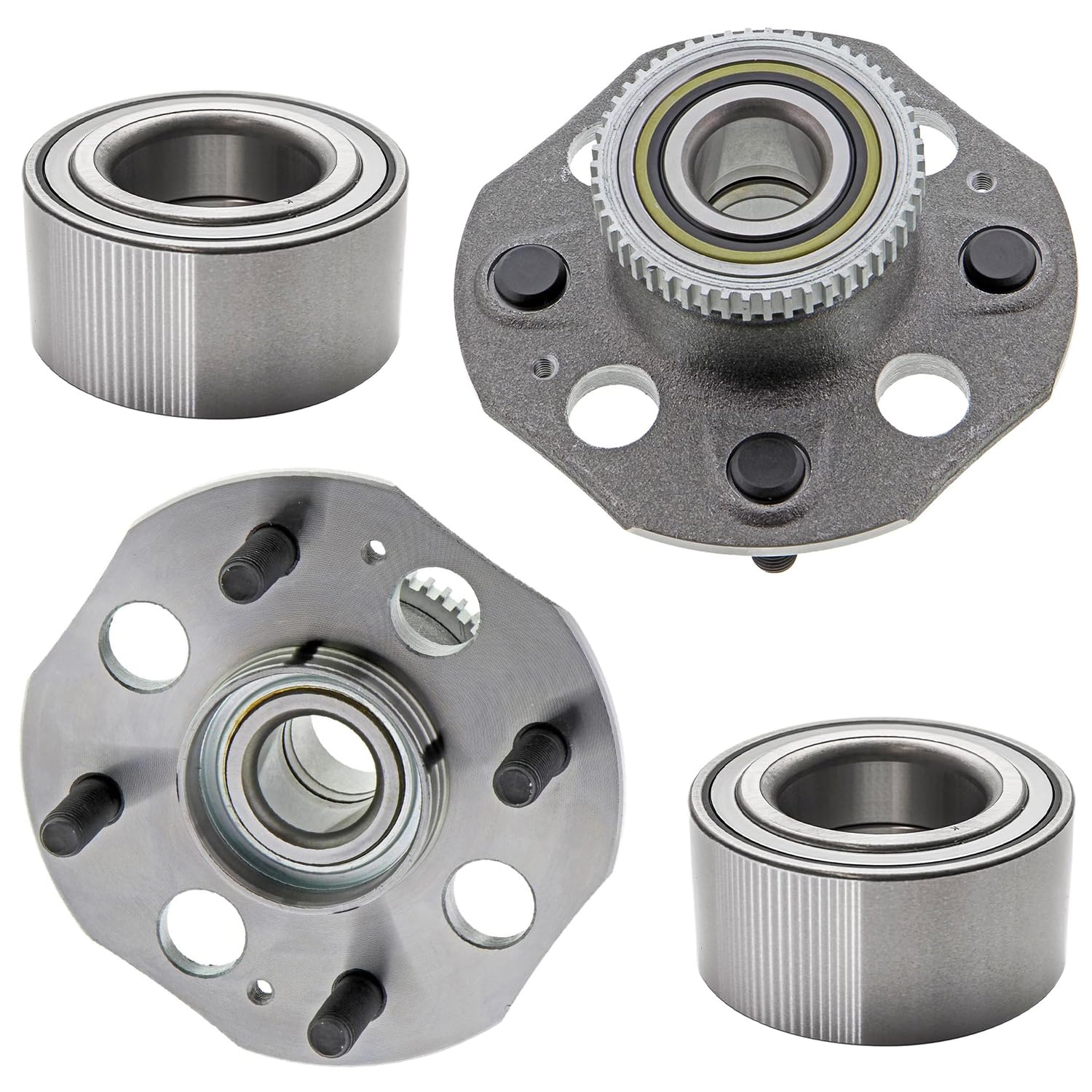 Detroit Axle - 2.3L Front Rear Wheel Bearings Kit for 98-02 Honda Accord