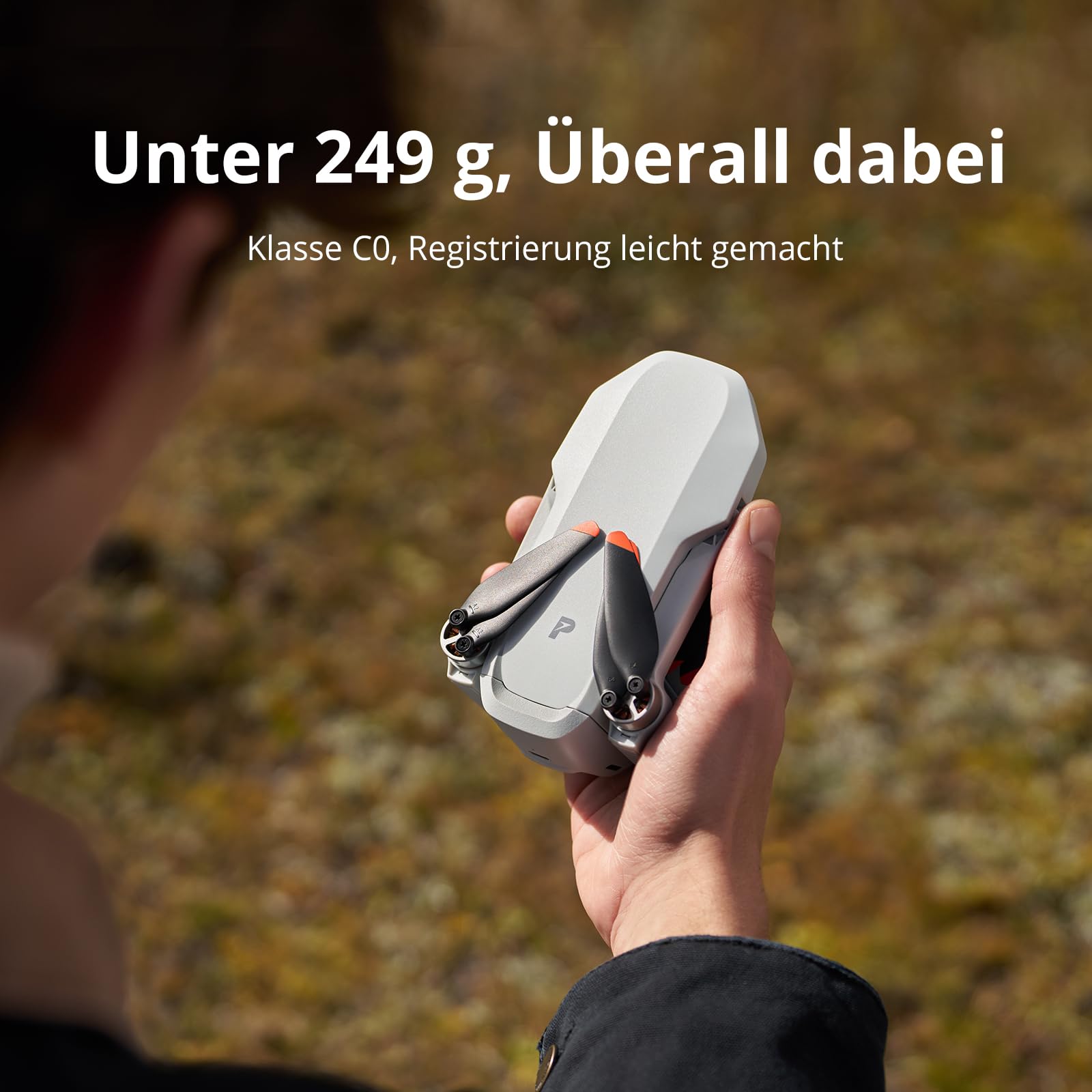Potensic ATOM 2 GPS Drohne mit Kamera, 4K HDR-Video, 8K Foto, 10KM Übertragung, < 249g, 3-Achsen-Gimbal, AI-Folgen/AI-Nacht/QuickShots/Vertikale Aufnahmen, 3 Akkus 96 Min. Flugzeit, C0, für Erwachsene