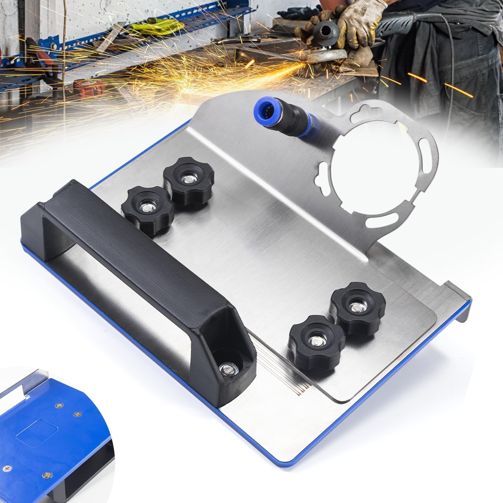 Taglierina Per Piastrelle A 45° Per Smerigliatrice Angolare 115/125 Mm – Smussatore In Metallo, Portatile E Preciso Per Ristrutturazioni