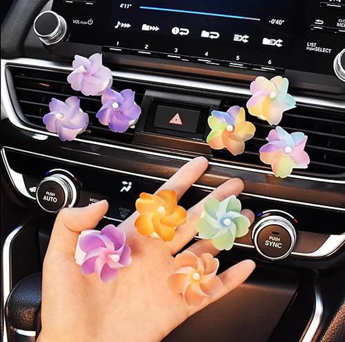 Miniatura 6 de U&M 3 paquetes de mini clip de ventilación de molino de viento, clip de salida de aire acondicionado, clip para ambientador de automóvil, accesorios