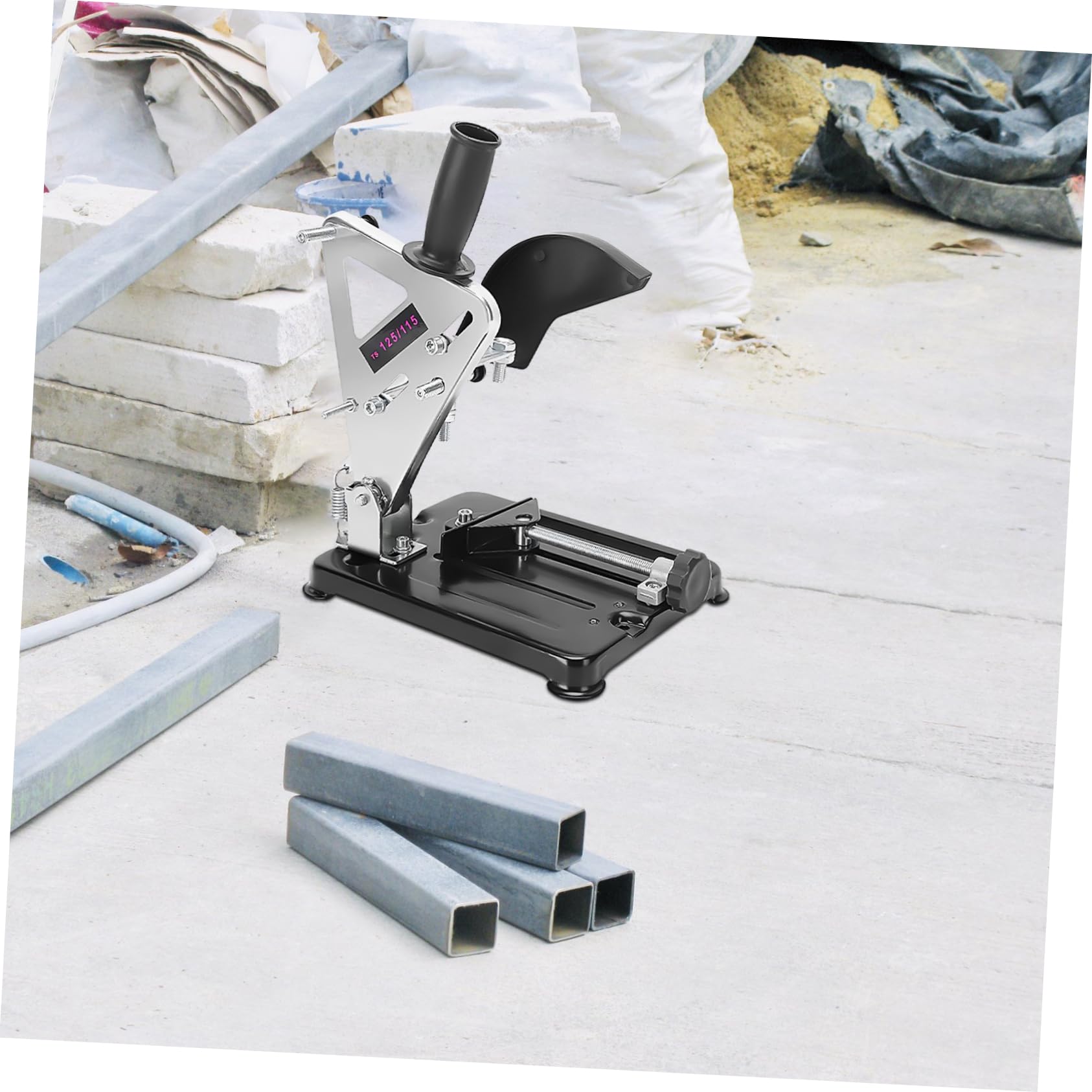 Soporte para Amoladora Angular de Banco Ajustable Negro