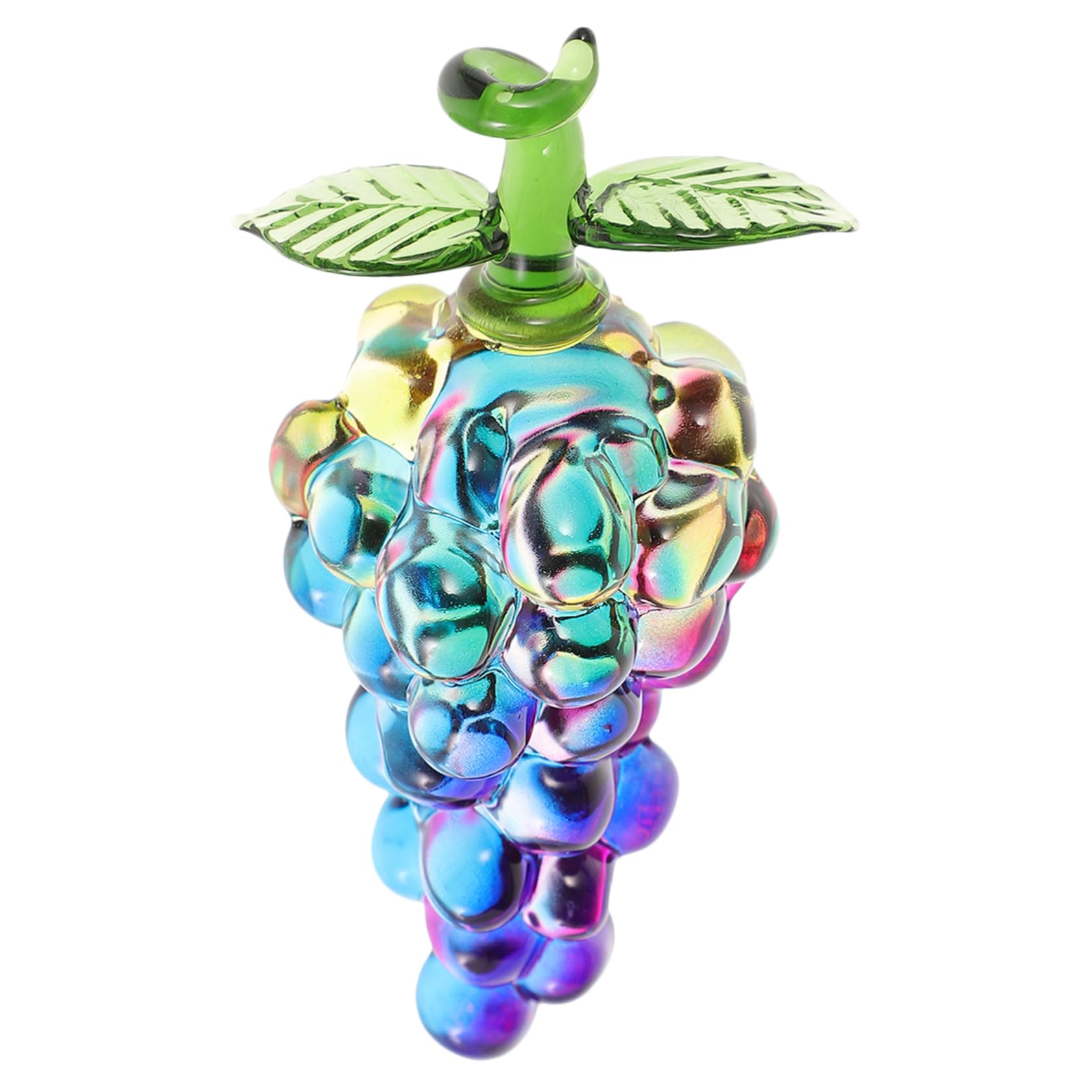 VINTORKY Peach Ornaments Home Decor Fruit Home Grape Decor Decorative Grape Prop Tabletop Grape Decor Artificial Grape Figurine Artificial Grape Statue Crystal Persimmon Bunch of Grapes