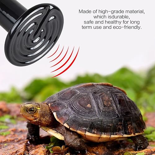 Miniatura 6 de 200W 220V Reptile Heat Lamp, Infrared Waterproof Ceramic Heat Lamp E27 Lampholder Ceramic Heating Lamp for Reptile Amphibian