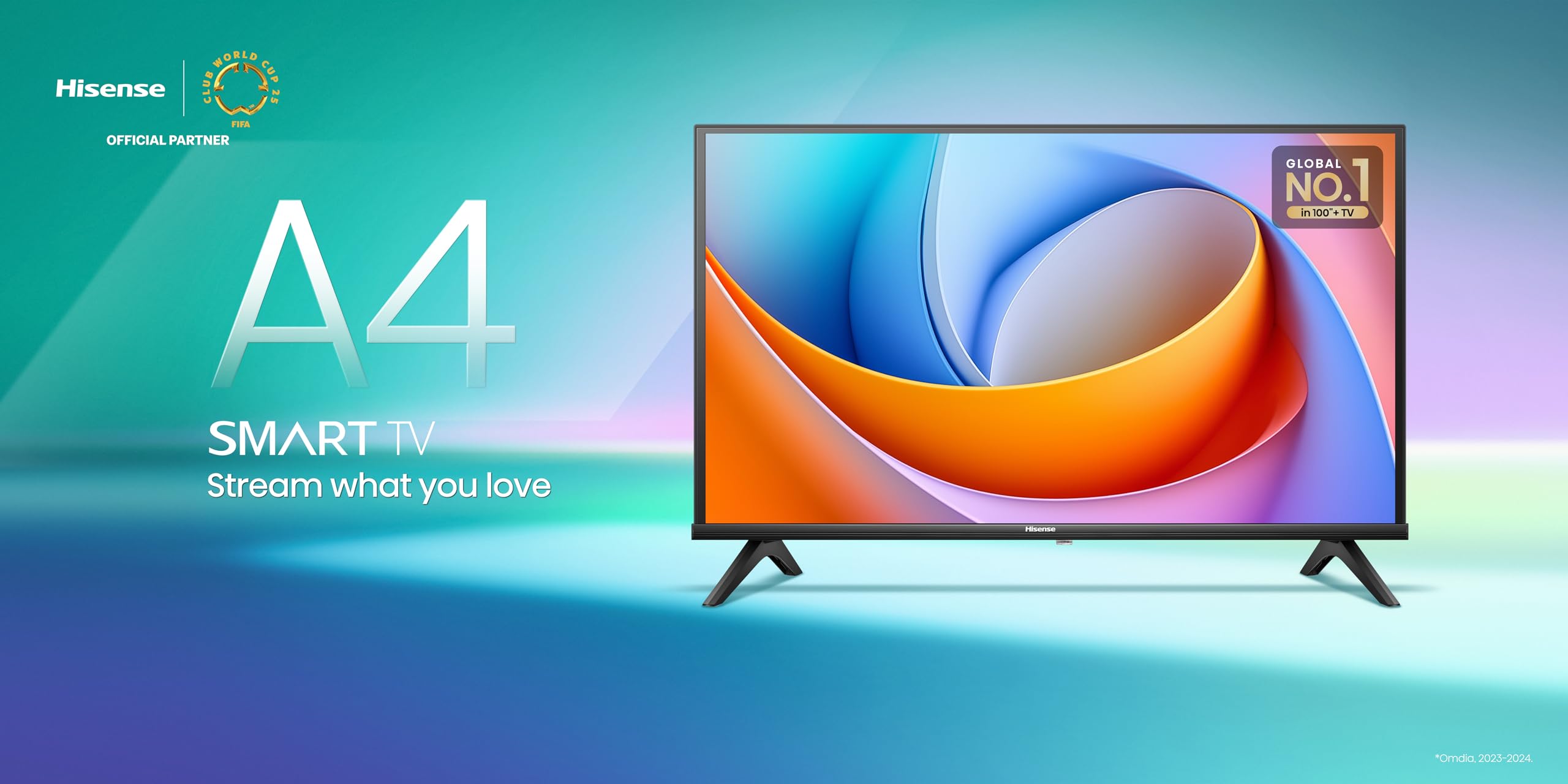 Hisense 43-Inch Full HD Smart TV, VIDAA OS with Netflix/YouTube