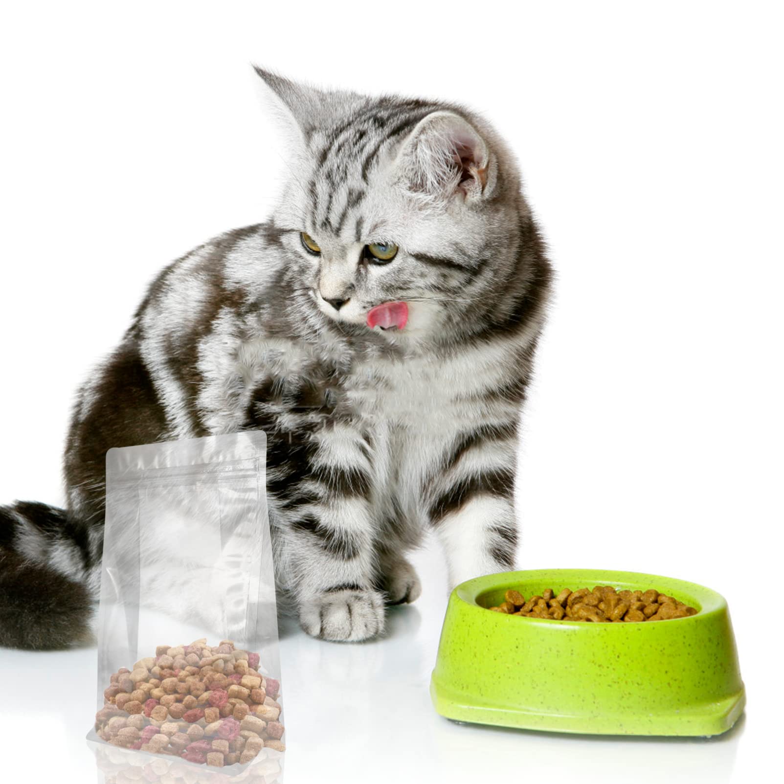 Mipcase 3 Ensembles Un Sachet Hermétique Bouffant Sceller Les De Stockage Des Aliments Accessoires Pour Chats D'odeur Chien Chat Fournitures De Chat Blanche Opp 30 Pièces * 3