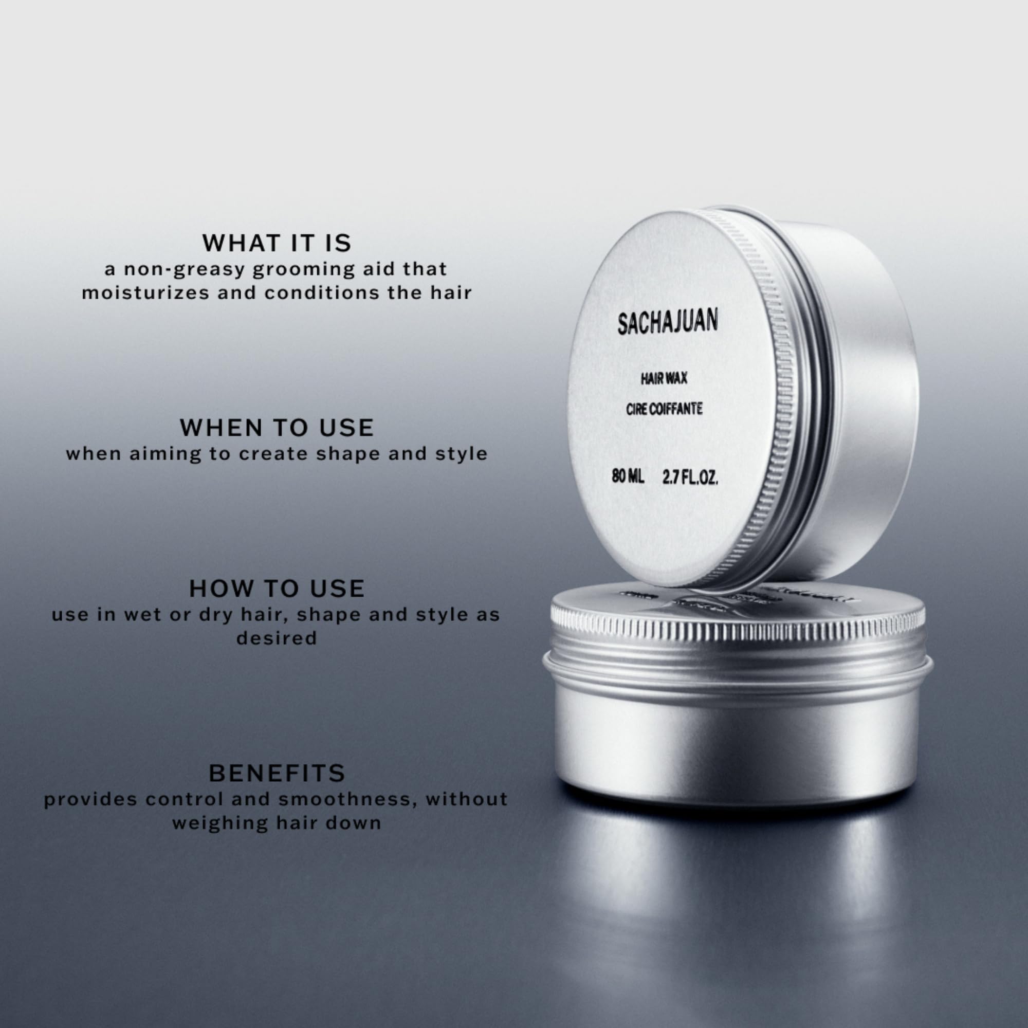SachaJuan Hair Wax 80 ml / 2.7 oz