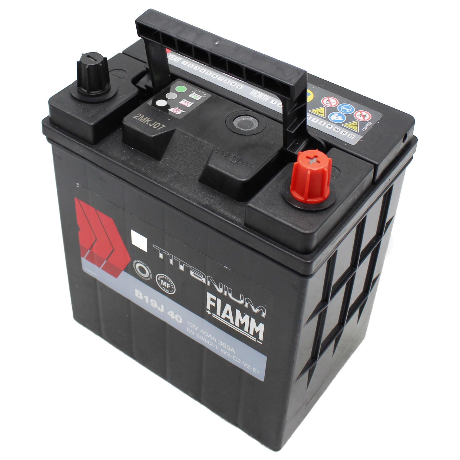 BATTERIA AUTO FIAMM B19J 40AH 360A POLO POSITIVO A DESTRA