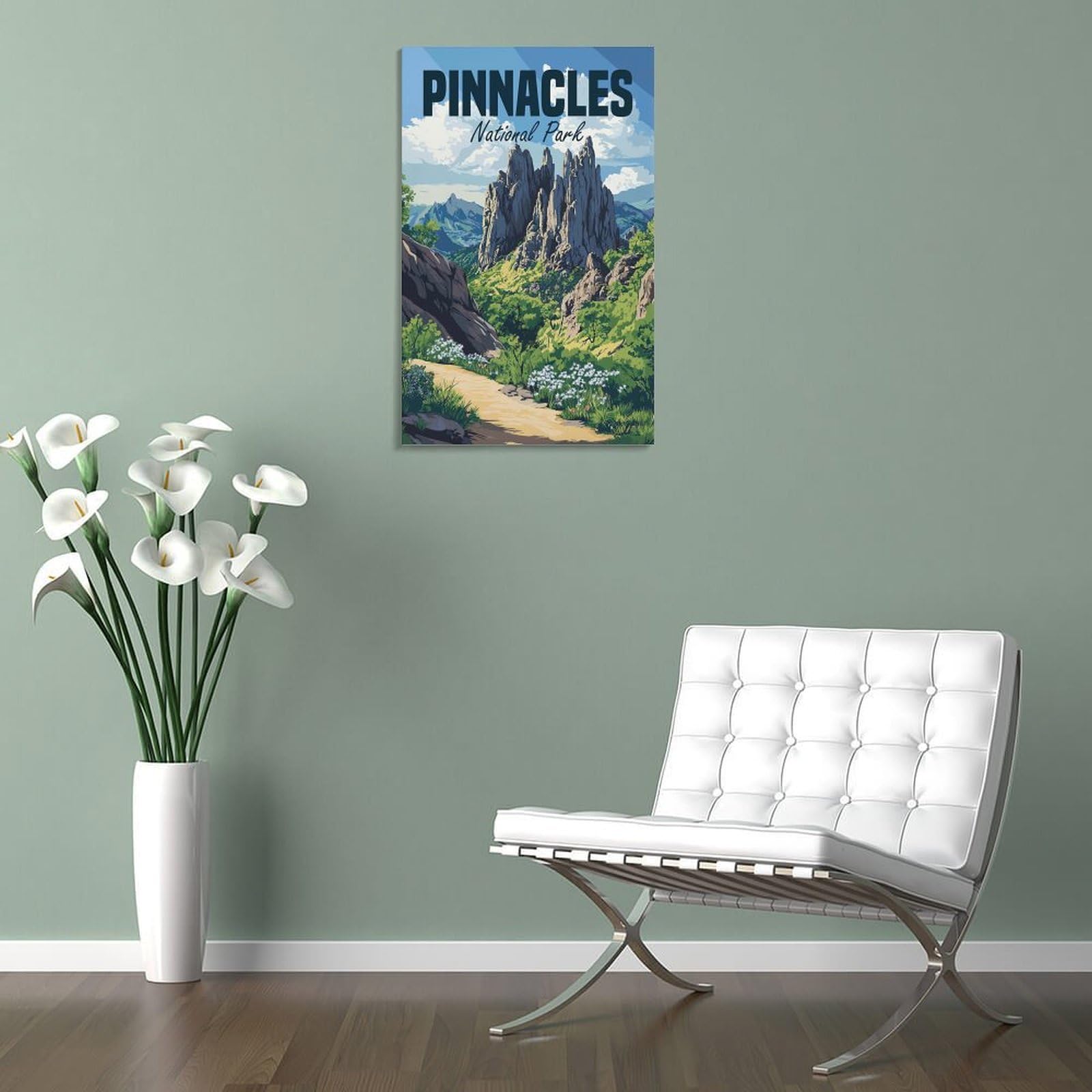 Junmoney Pinnacles National Park Wandbild, 20x30inch(50x75cm), Für Wohnung, Büro Oder Neue Räume, Leinwanddeko Als Wohnliche Idee, Für Dekorative Bilderwände