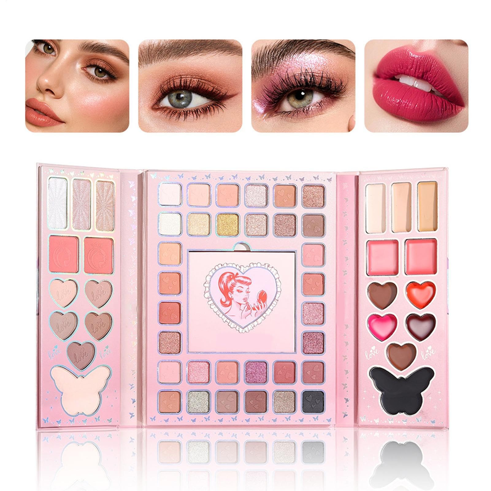 Palette di Ombretti,Altamente Pigmentata Portatile e Sfumabile | Ombretti in Tonalità Nude,Per Trucco Giornaliero Serata e Viaggi Per Donne Ragazze e Principianti
