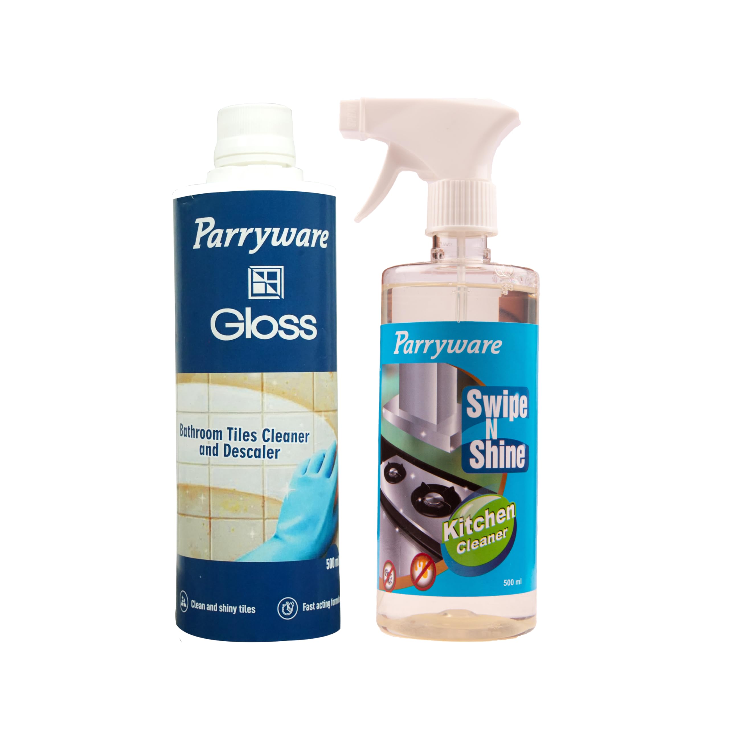Parryware Gloss Tile Descaler 500 ml + Swipe N Shine Kitchen Cleaner 500 ml (COMBO PACK) | Perfect combo for your bathroom and kitchen stains (B0CJF1T54S) Amazon Price History, Amazon Price Tracker