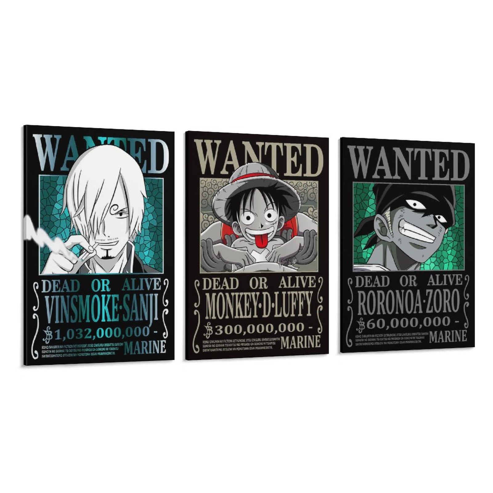 Bannière Géante One Piece 100% Polyester - Luffy, Zoro, Sanji - Déco Manga