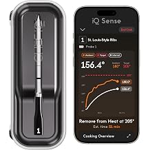 CHEF iQ Sense | Smart Wireless Meat Thermometer | Ultra-Thin Probe | WiFi Unlimited Range | 1000&deg;F Heat Safe | 5 Sensors | BBQ, Grill, Oven, Smoker, Air Fryer | Gen3