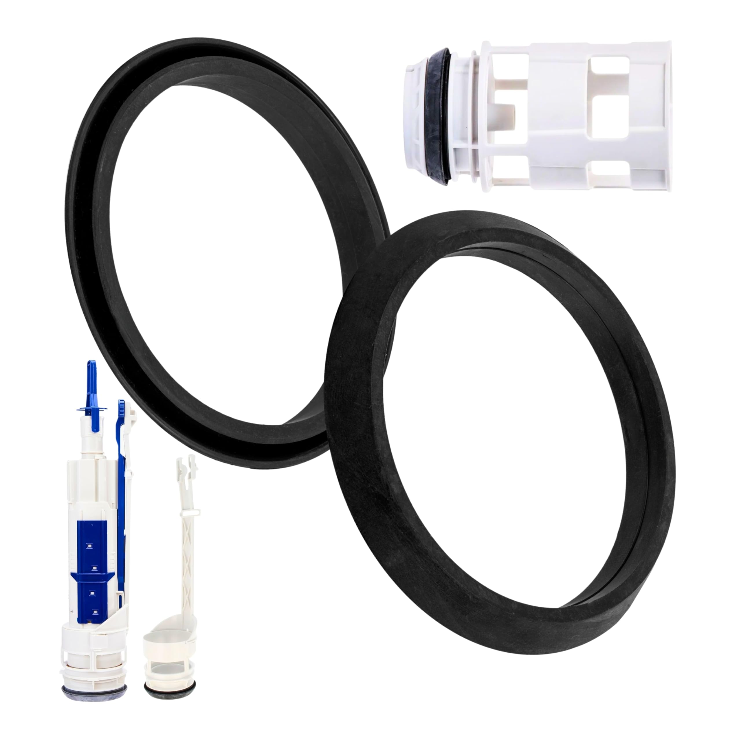 Basin seal, 2 pieces, 67 x 53 x 10 mm, replacement for 241.868.00.1, 883.360, compatible with GEBERIT basin 241.859.00.1