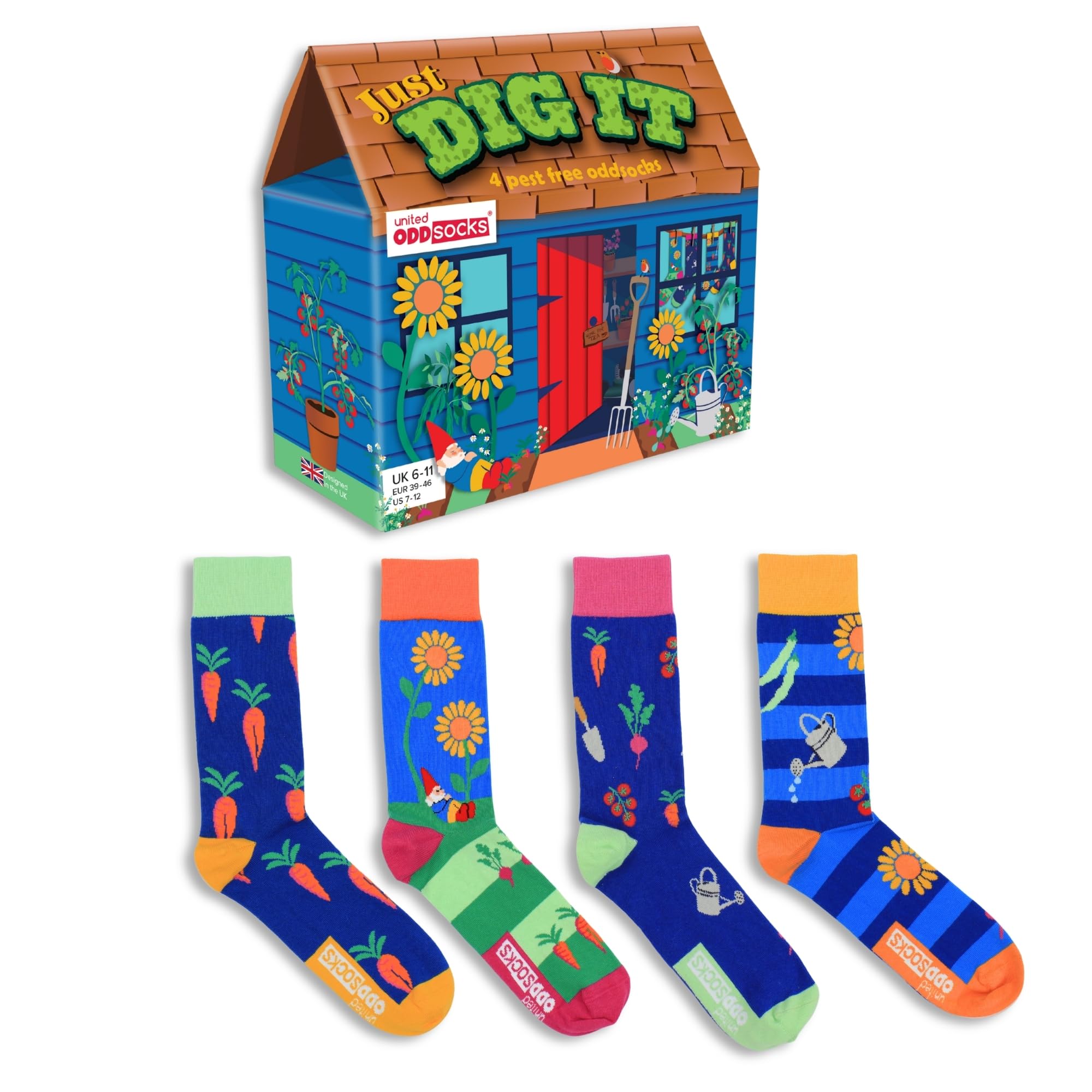 Menkind Men's Just Dig It Oddsocks Gift Box For