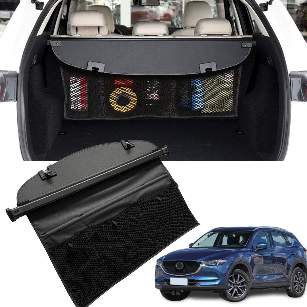 Photo 1 of MarretooAuto Cargo Cover Compatible with 13-16 for Mazda CX-5 Factory Style Black Retractable Rear Security Trunk Cover Net 13-17 D