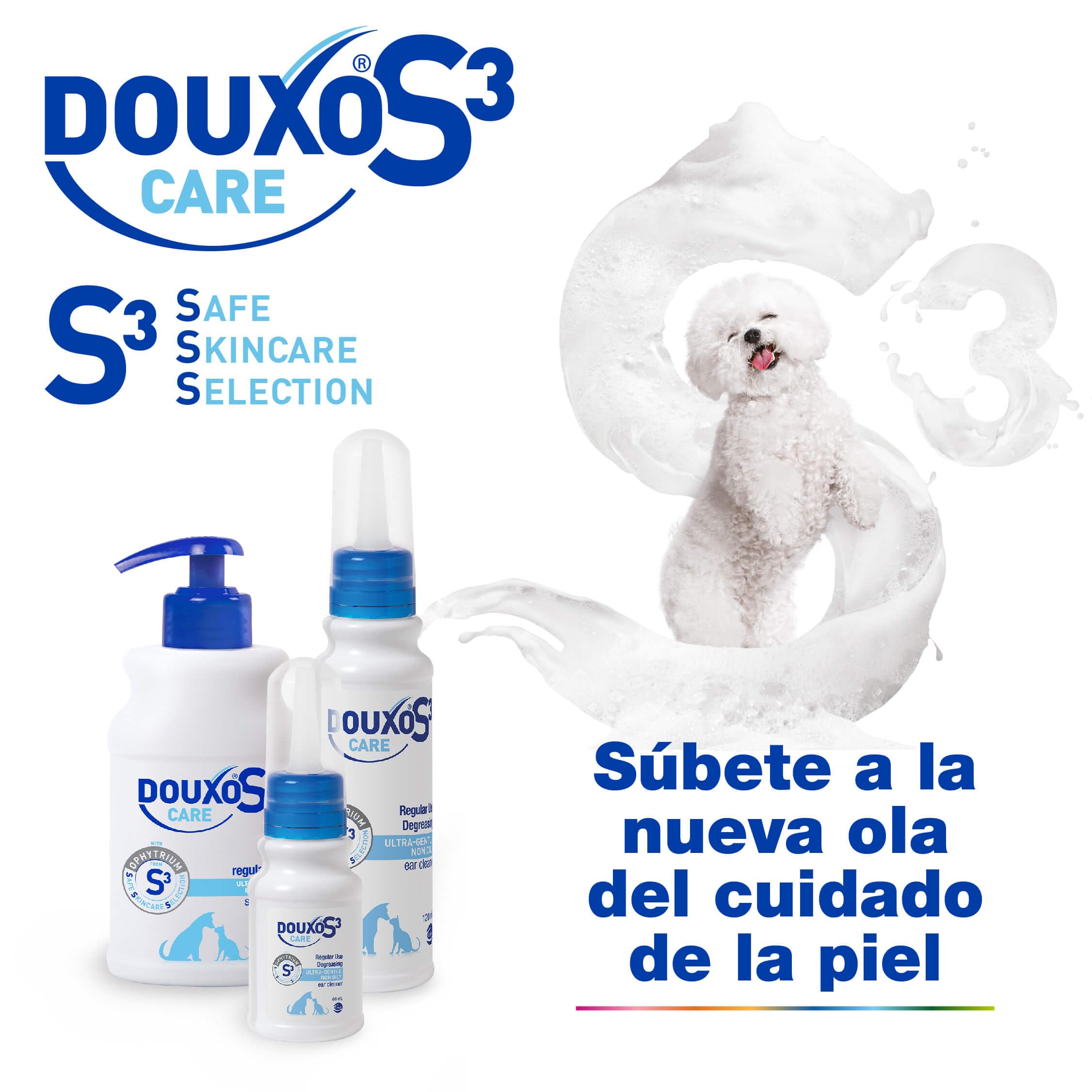 Douxo S3 Care - Loción Auricular para Perros y Gato - Higiene - Uso frecuente (120 ml)