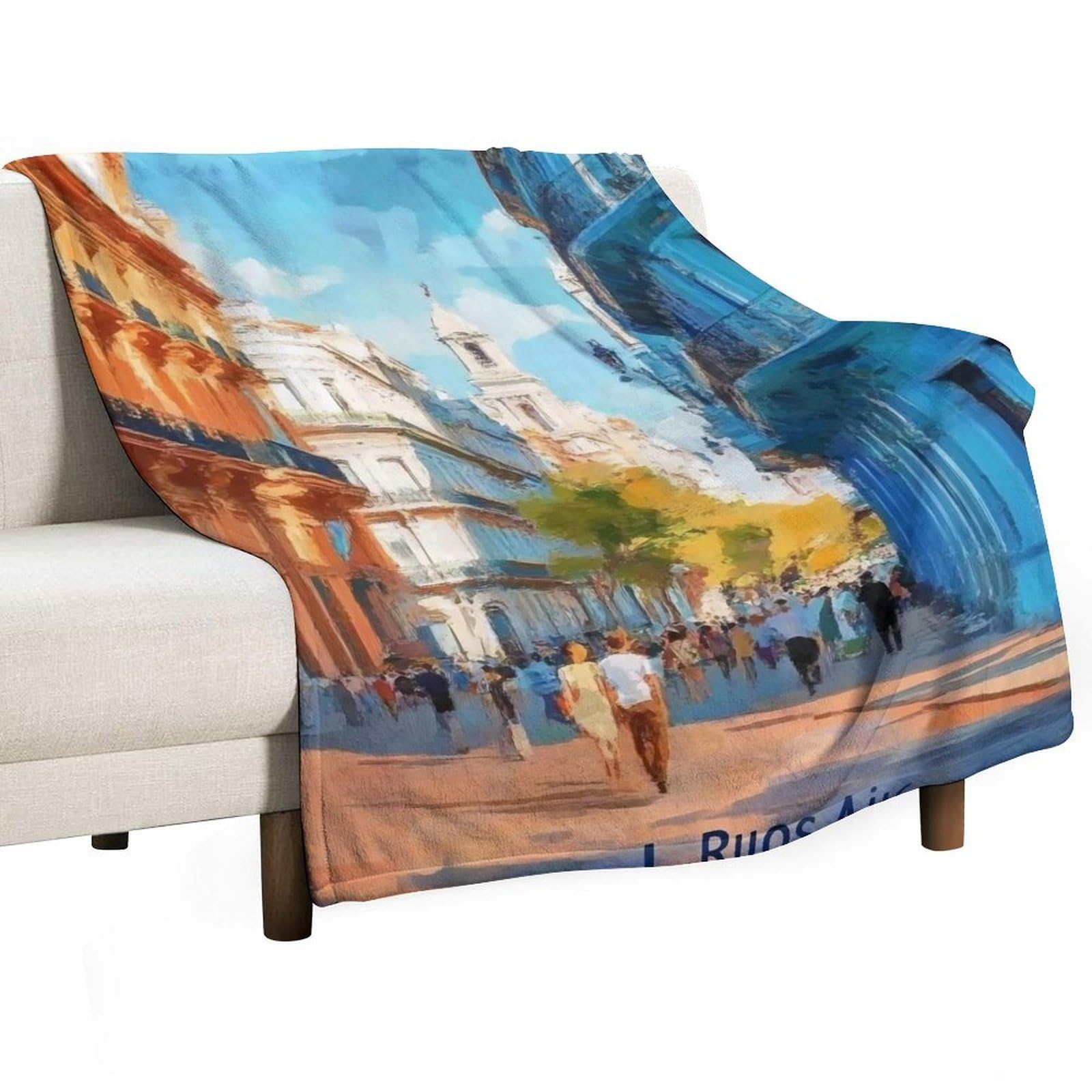 YHGSREUOH Buenos Aires (1) Flannel Blankets Fleece Soft Throw Lightweight Plush Gifts for Couch, Bed, Cozy Sofa Plush, Chair, Lovers 150x200cm(60x80in)