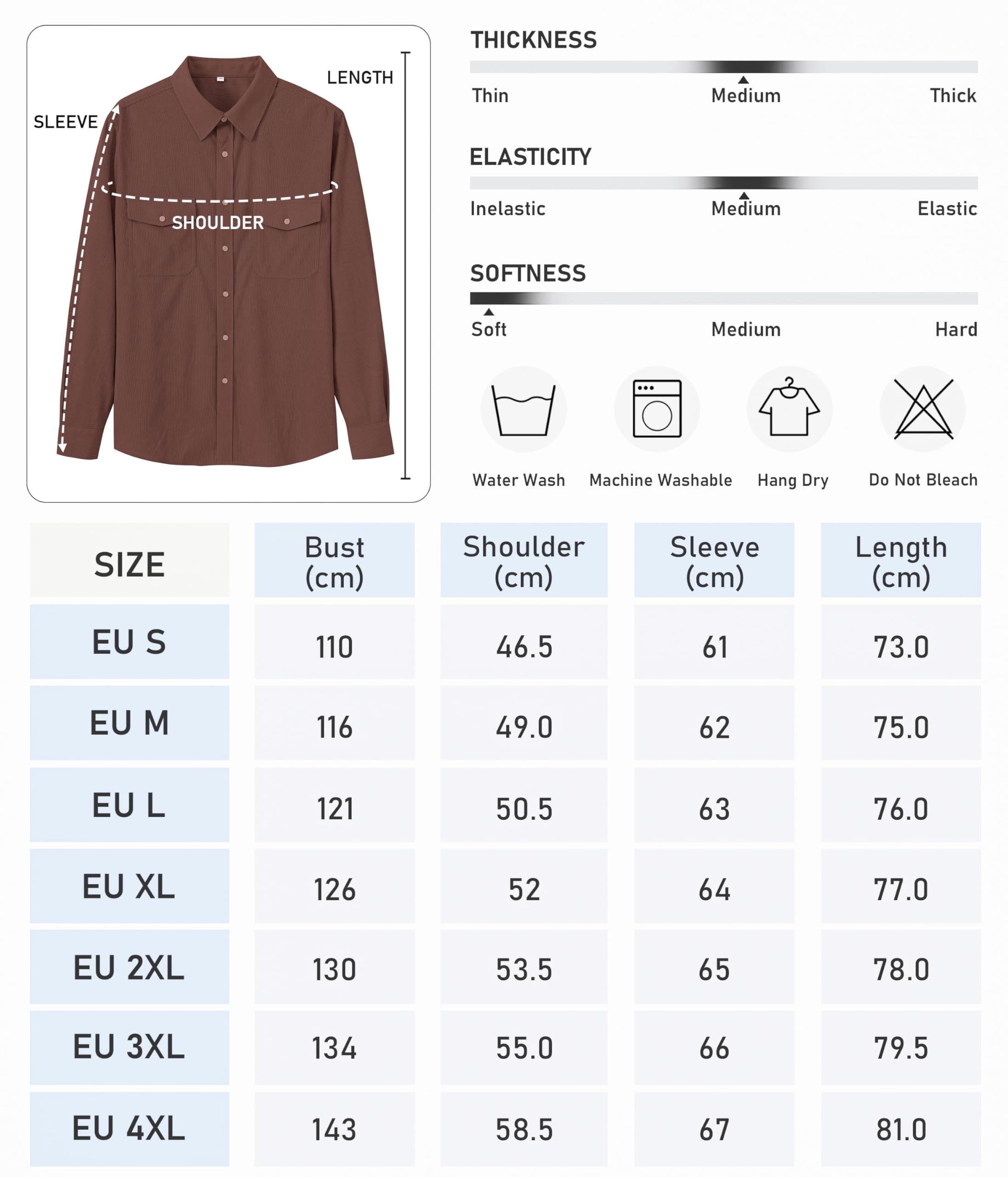 MoFiz Chemise en Velours Côtelé Homme Veste Chemise Boutonnée à Manches Longues Chaude Décontracté Haut Automne Hiver avec Poches