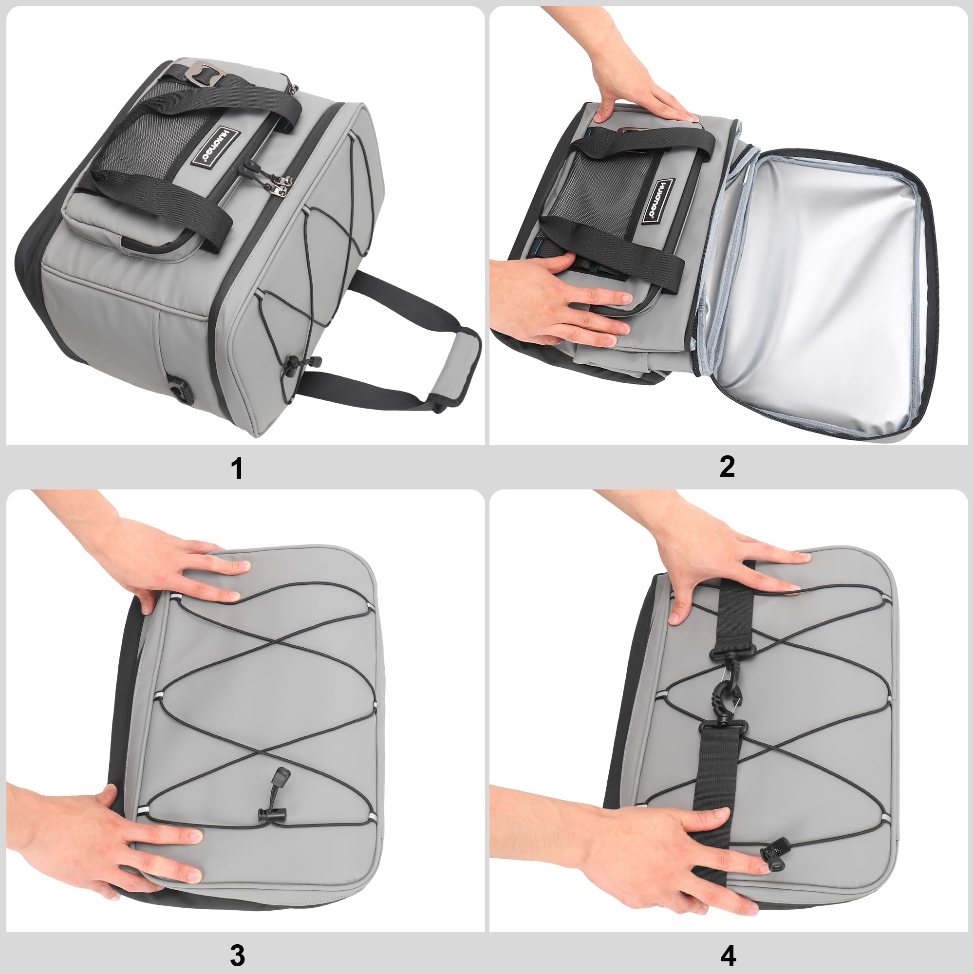 Hulongo Kühltasche, 30 L, Isoliert, Wasserdicht Kühlbox | Isoliert, Wasserdicht