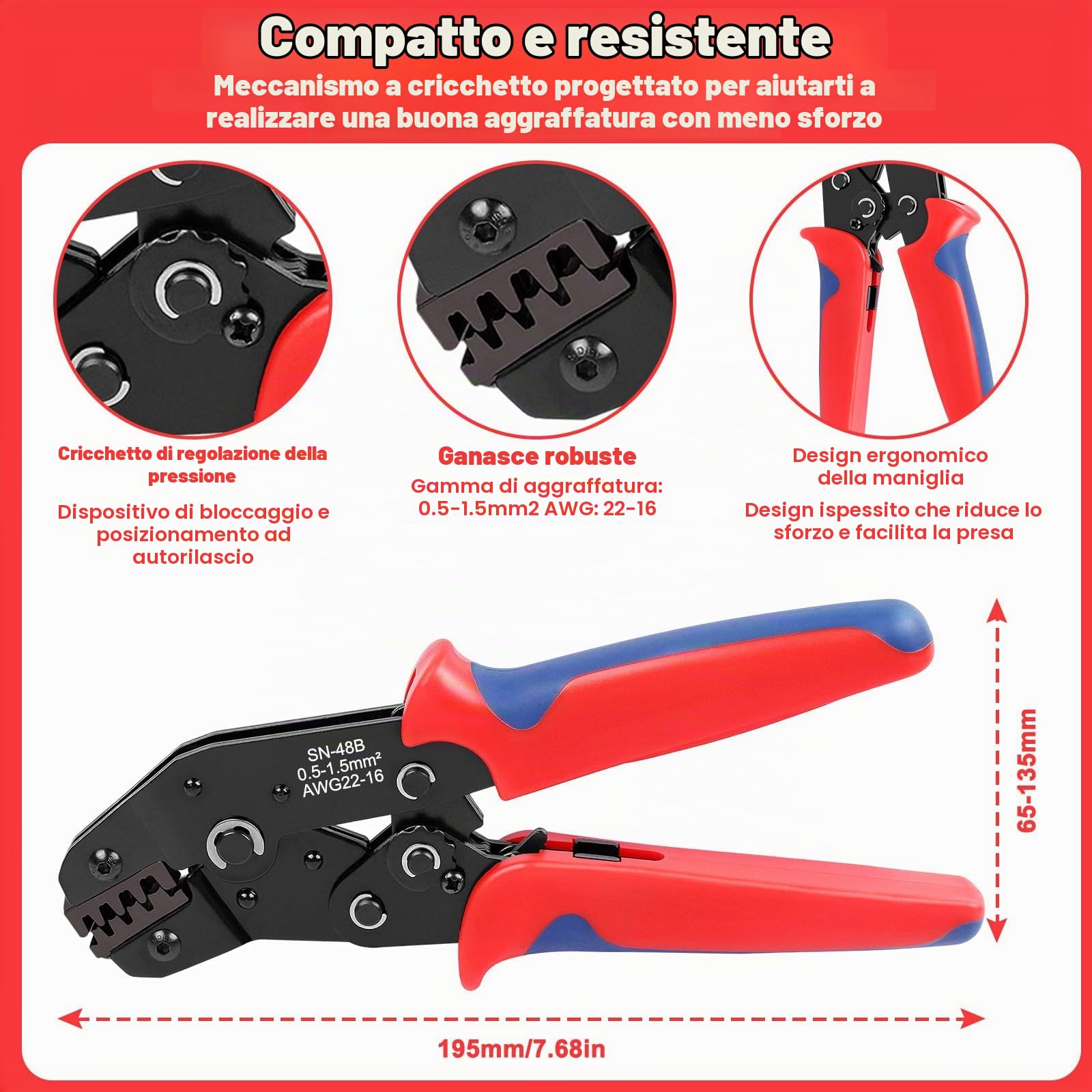 708 Pcs Connettori Elettrici Impermeabili con Pinza Crimpare, Connettore Elettrico Auto Impermeabile, Kit Strumento Collegamento Spina 1/2/3/4/5/6 Pin per Motociclette, Scooter, Imbarcazioni, Camion